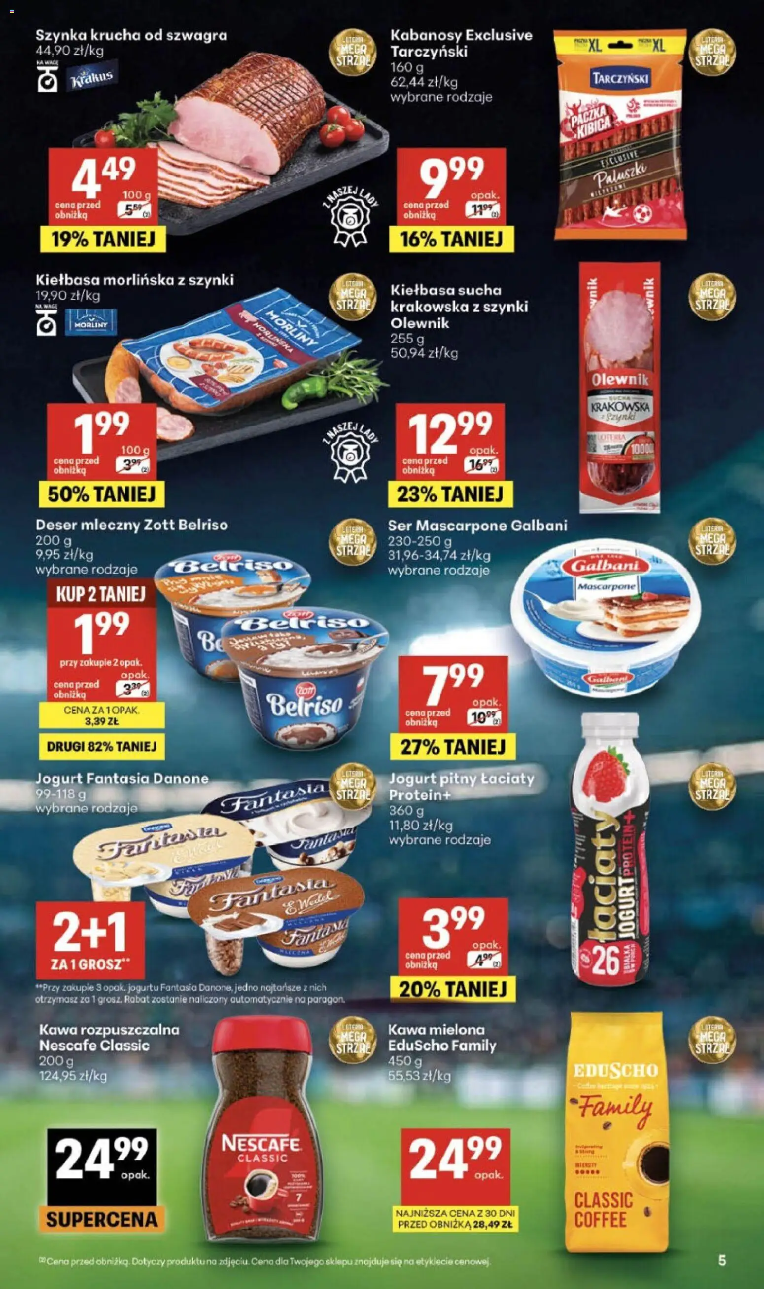 Delikatesy Centrum gazetka od 09.07.2026 | Strona: 5 | Produkty: Kawa rozpuszczalna, Paluszki, Ser, Ser mascarpone