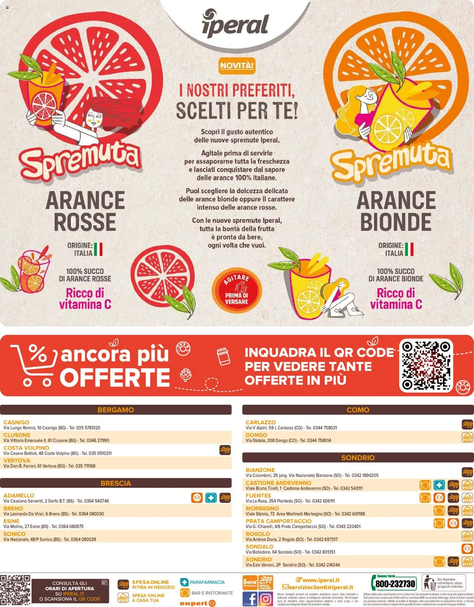 Volantino Iperal del 19/08/2026 | Pagina: 20 | Prodotti: Succo, Arance, Tè, Frutta