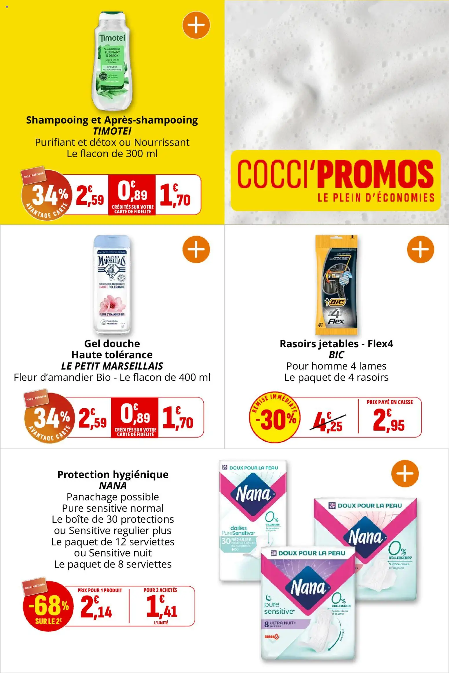 {H1} | Page: 43 | Produits: Protection hygiénique, Rasoirs jetables, Shampooing, Serviettes
