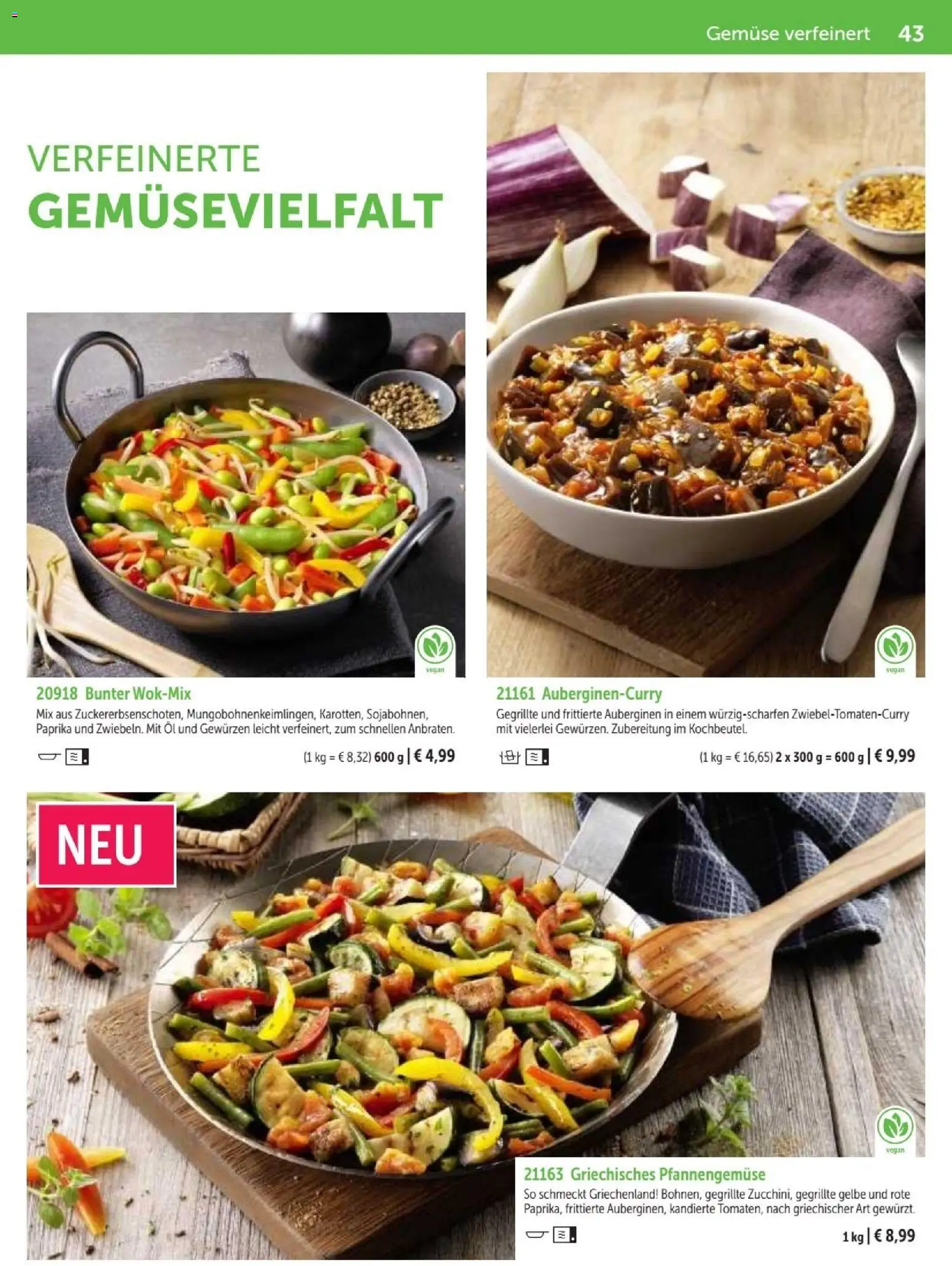 Bofrost Katalog – gültig ab 07.09.2026 | Seite: 43 | Produkte: Öl, Gemüse, Paprika