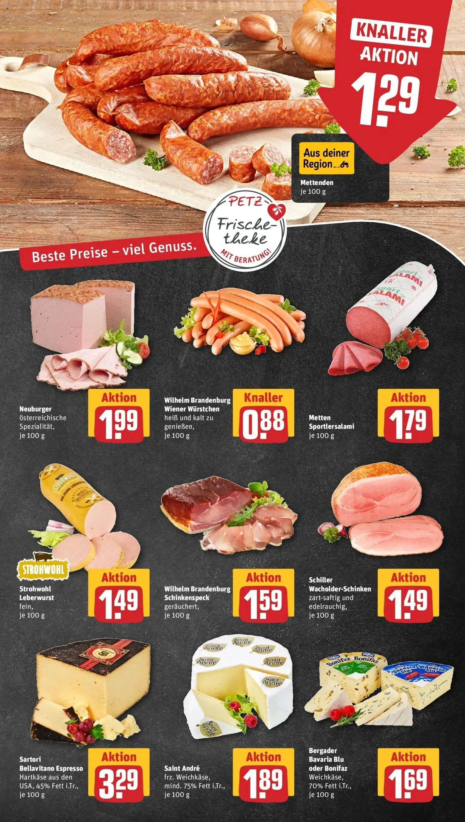 Rewe Prospekt Neunkirchen – gültig ab 27.07.2026 | Seite: 9 | Produkte: Wiener wurstchen