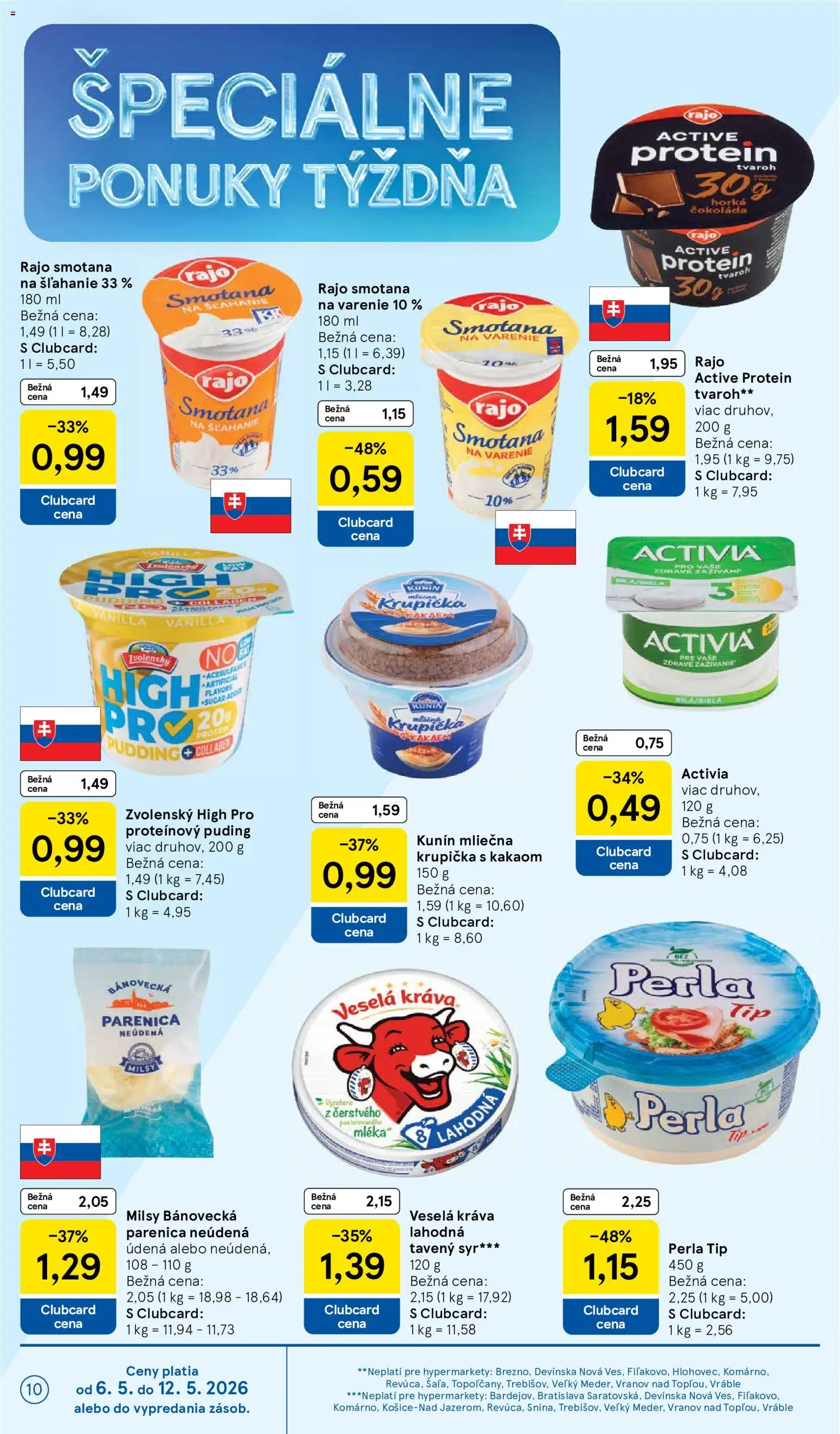 Nové Tesco akcie – leták je platný od 06.05.2026 | Strana: 10