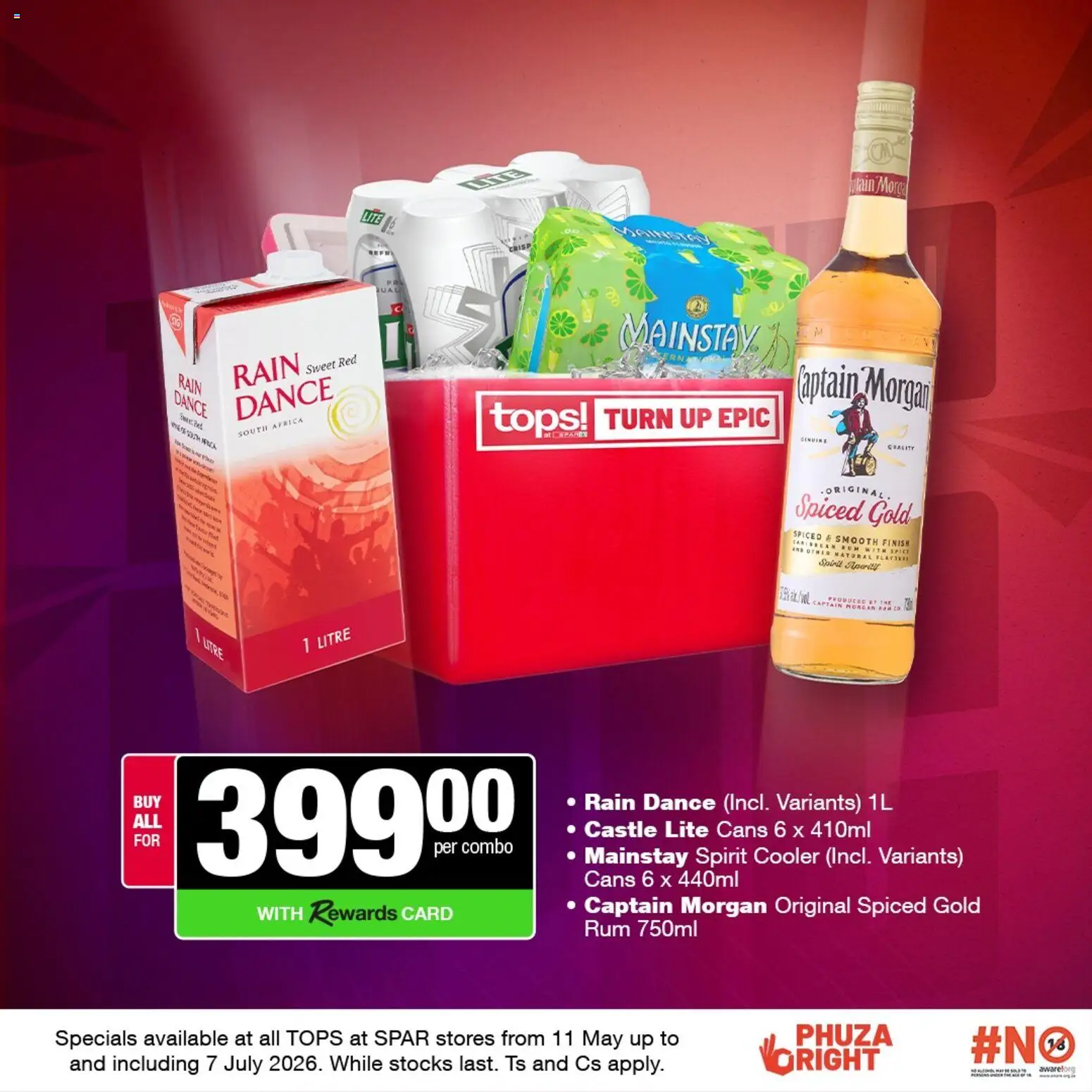 New Tops at Spar catalogue – valid from 11.05.2026 | Page: 4 | Products: Rum, Cooler