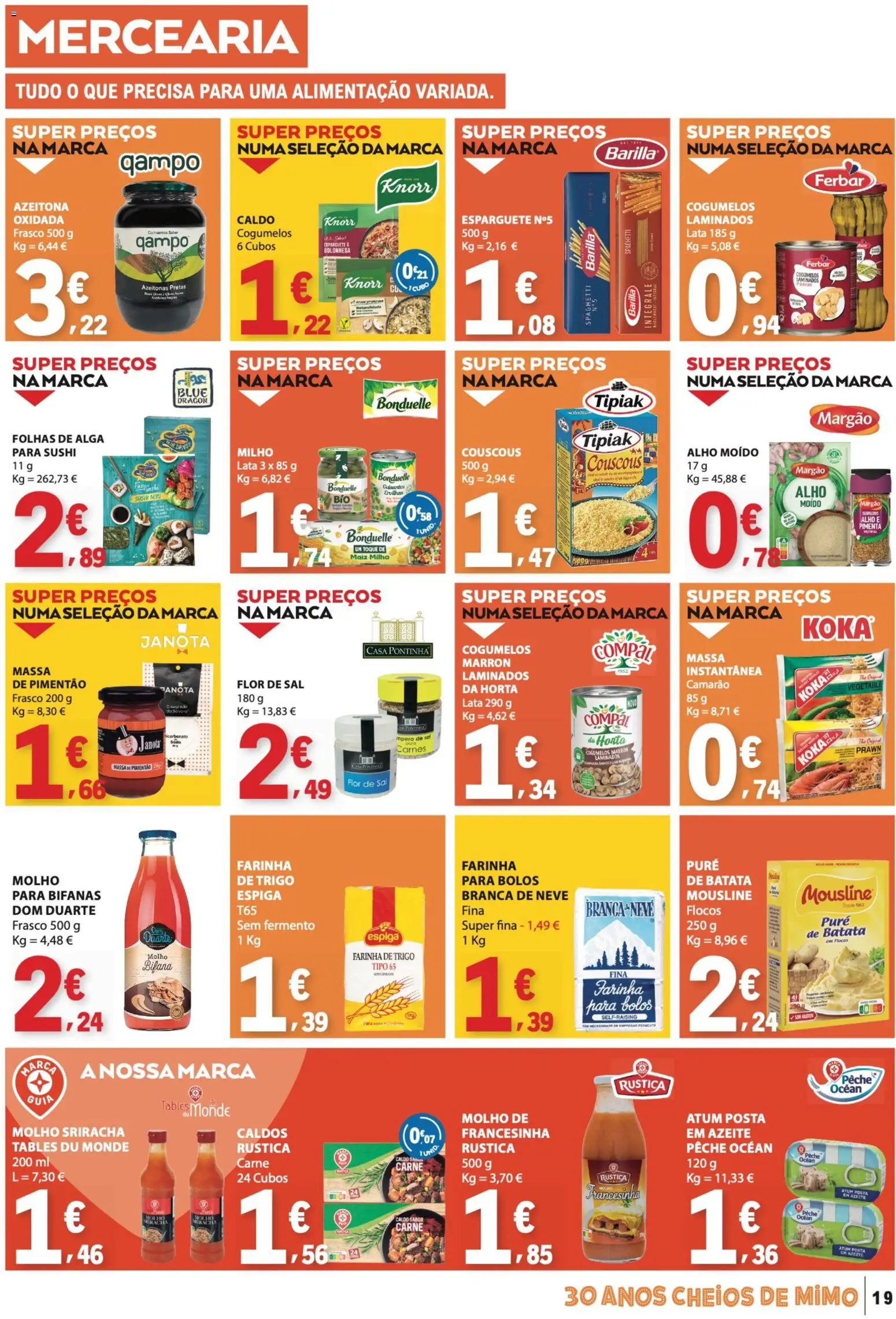 E.Leclerc folheto │ válido de 17/09/2026 | Página: 19 | Produtos: Batata, Caldo, Sal, Milho