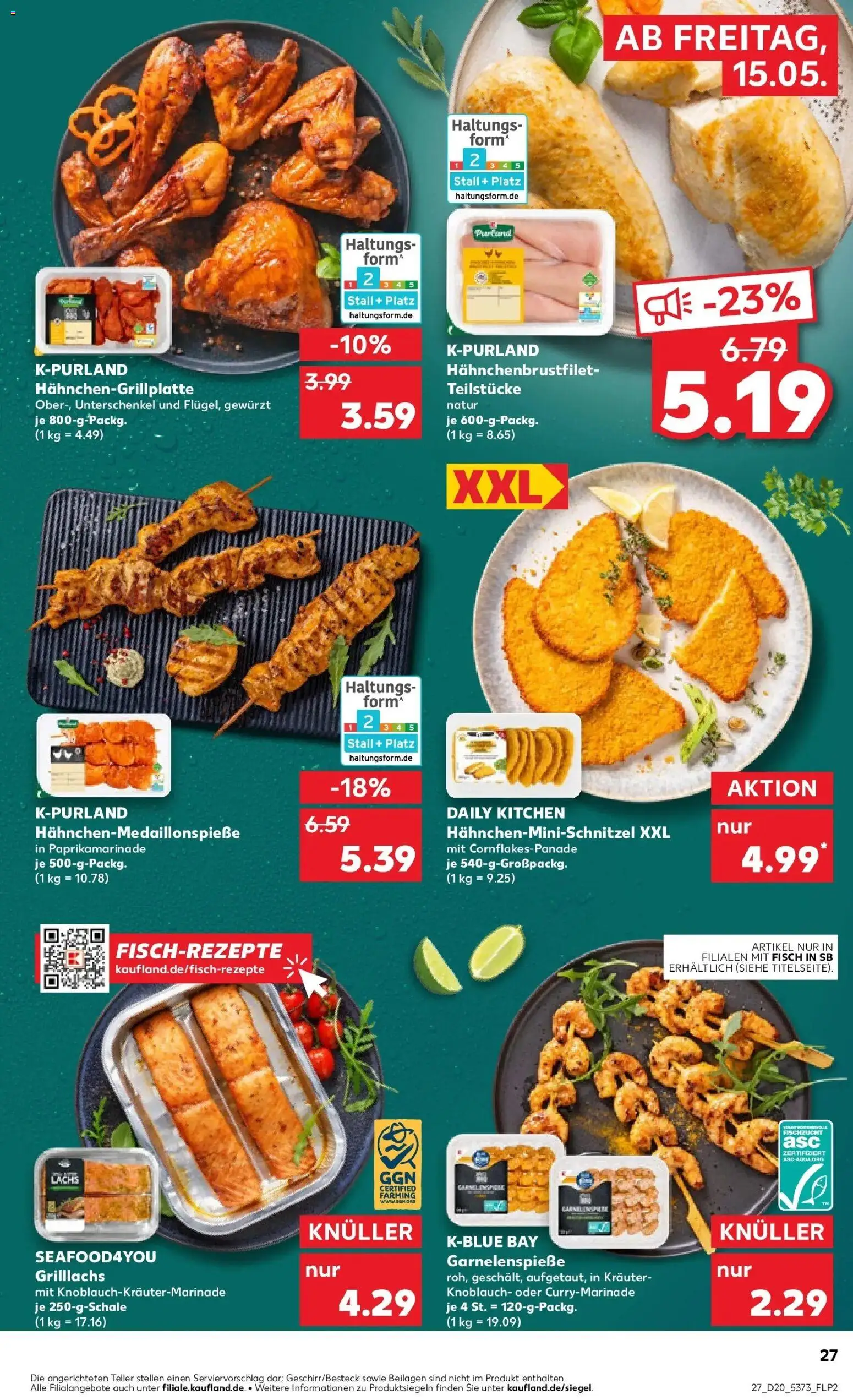 Kaufland Prospekt Barsinghausen – gültig ab 15.05.2026 | Seite: 27 | Produkte: Fisch, Lachs, Knoblauch
