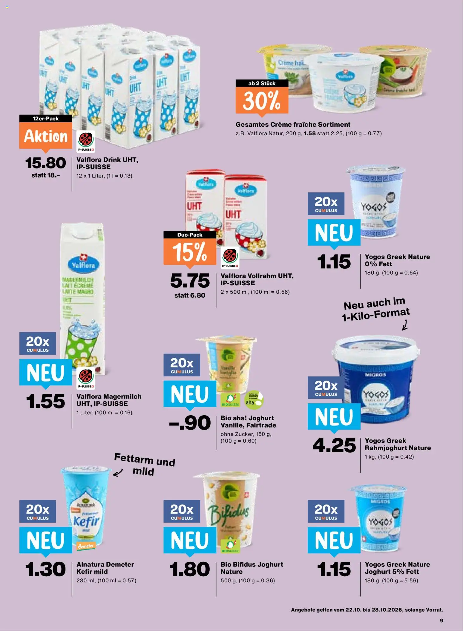 Migros aktionen – gültig ab 22.10.2026 | Seite: 9