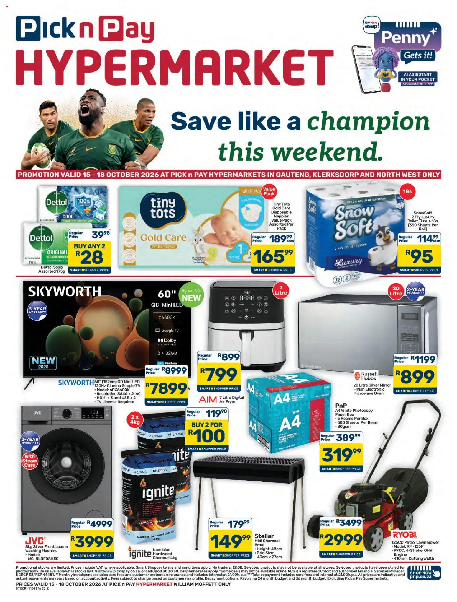 New Pick n Pay catalogue – valid from 15/10/2026 | Page: 2 | Products: Oven, Box, Toilet, Paper
