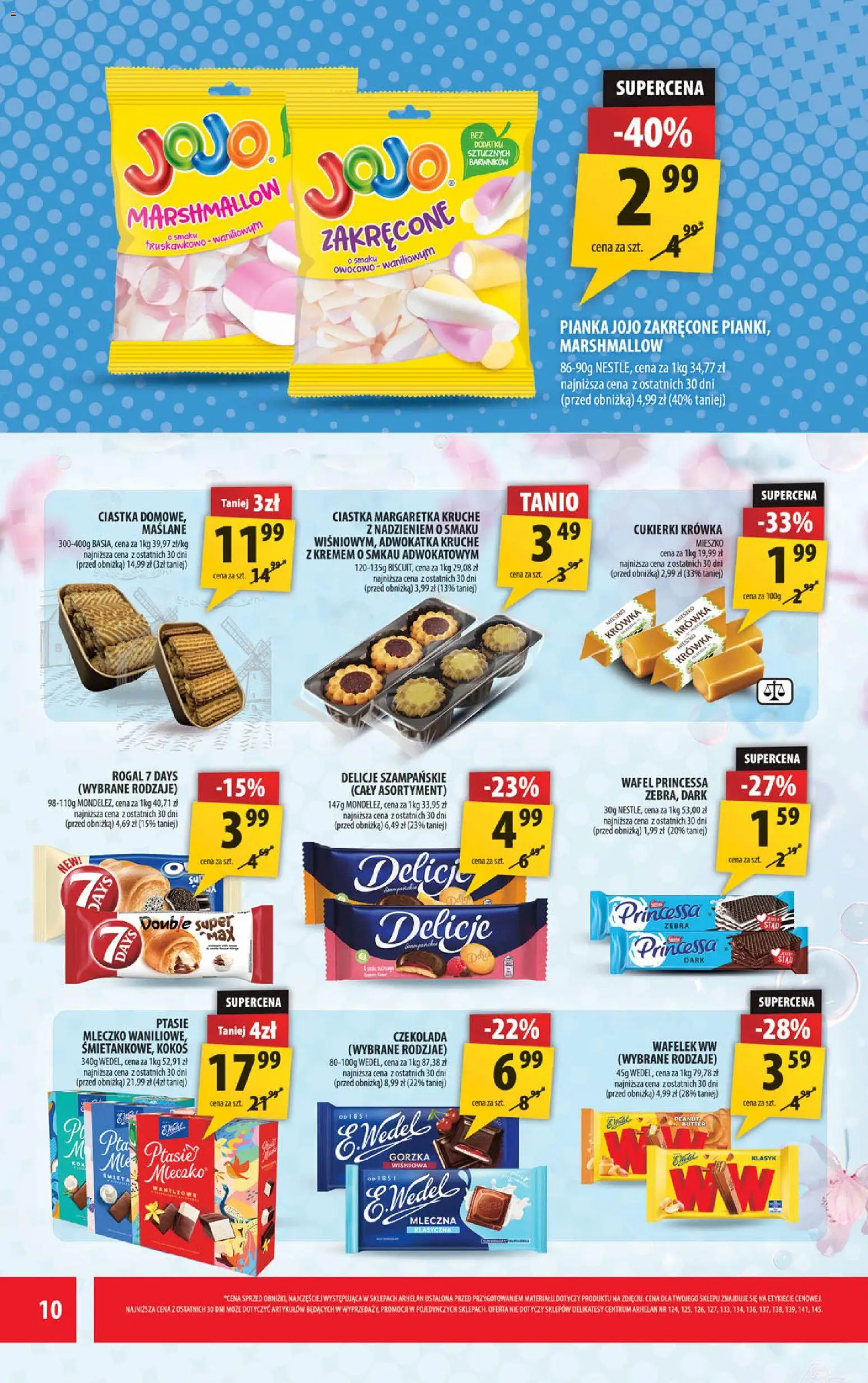 Arhelan gazetka od 31.07.2026 | Strona: 10 | Produkty: Krowka, Delikatesy, Ptasie mleczko, Ciastka