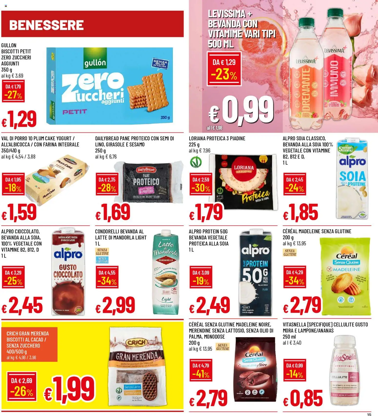 Volantino Galassia del 17/08/2026 | Pagina: 15 | Prodotti: Yogurt, Mandorla, Latte, Farina
