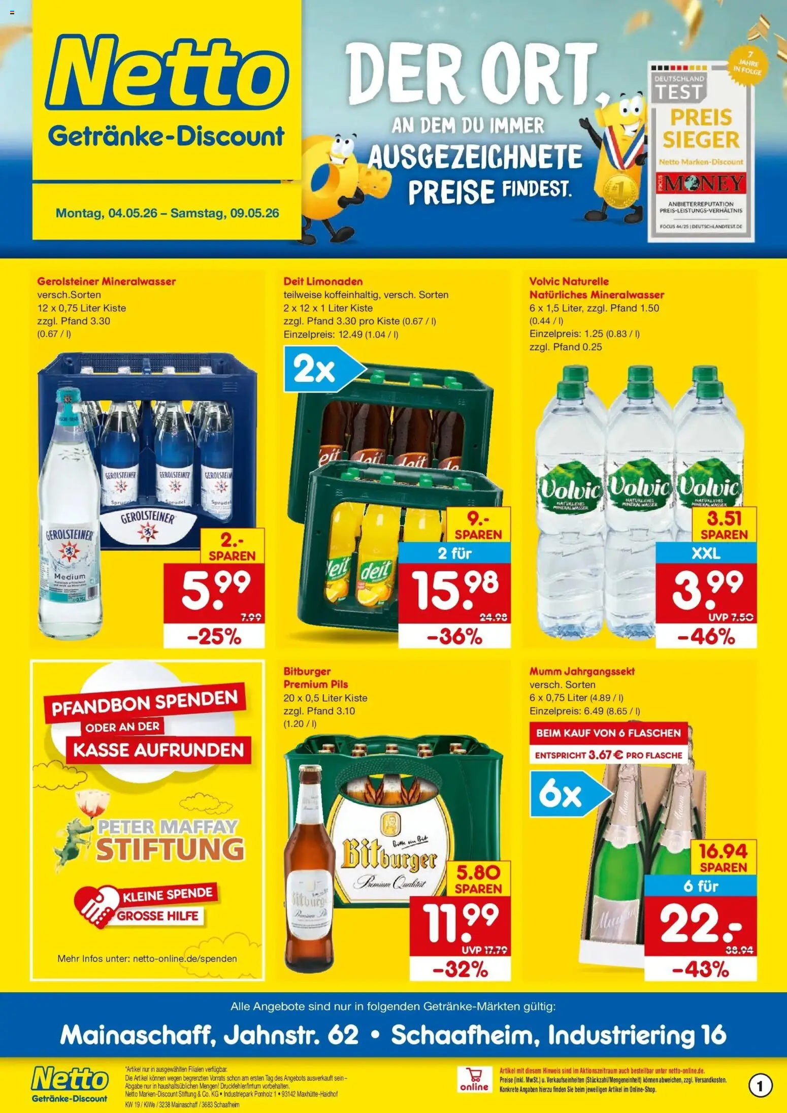 Netto Marken-Discount Prospekt Schaafheim	 – gültig ab 04.05.2026 | Seite: 1