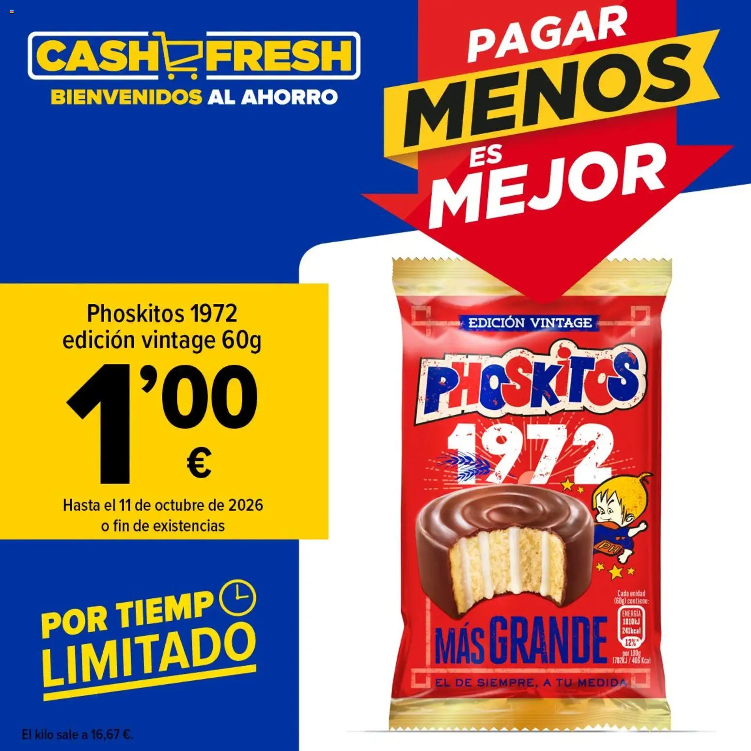 Cash Fresh Vuelven los míticos Phoskitos 1972 Edición Vintage │ válido desde el 11/10/2026 | Página: 1