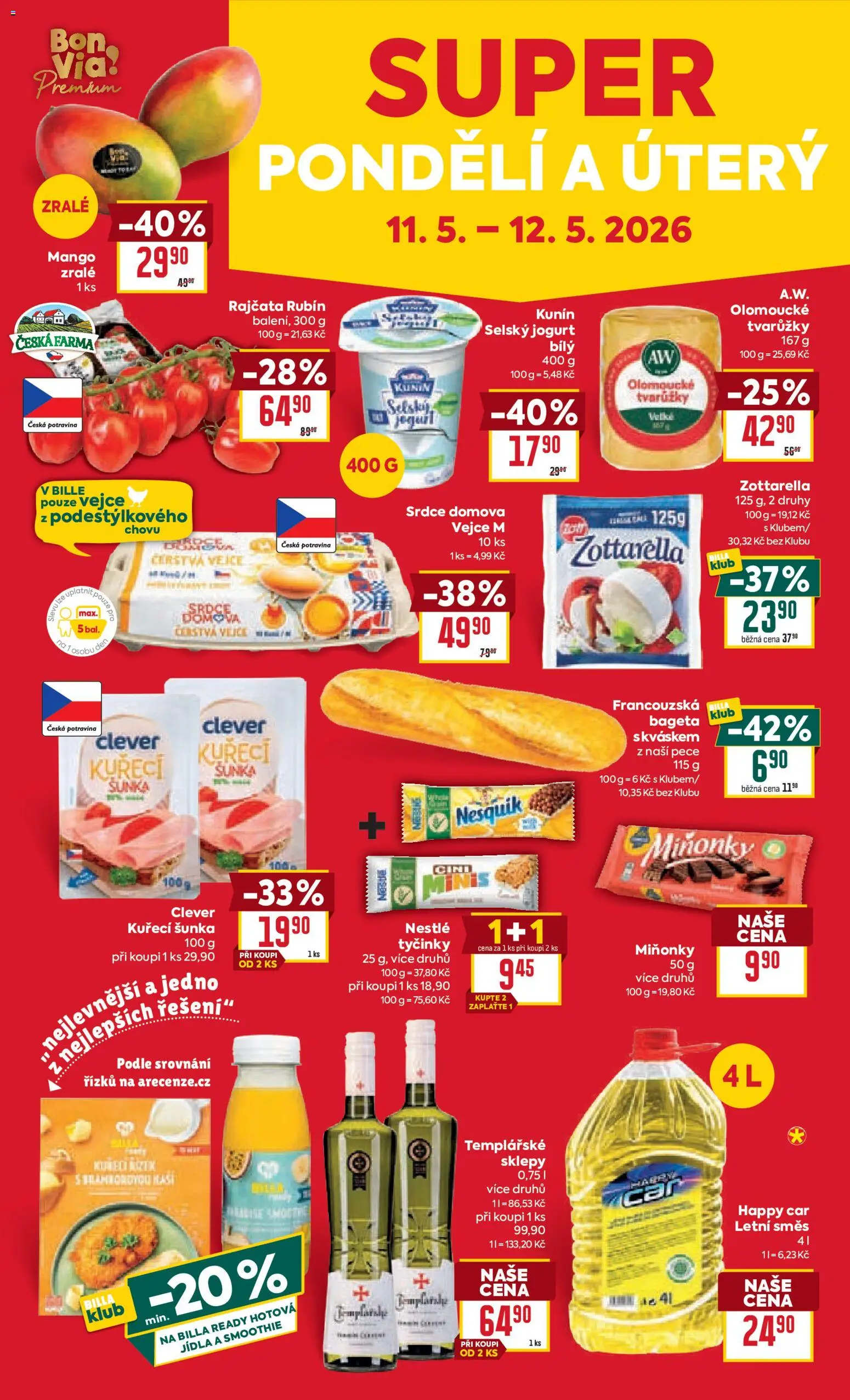 Billa Velký leták od 06.05.2026 | Strana: 30 | Produkty: Mango, Rajčata, Tyčinky, Nesquik