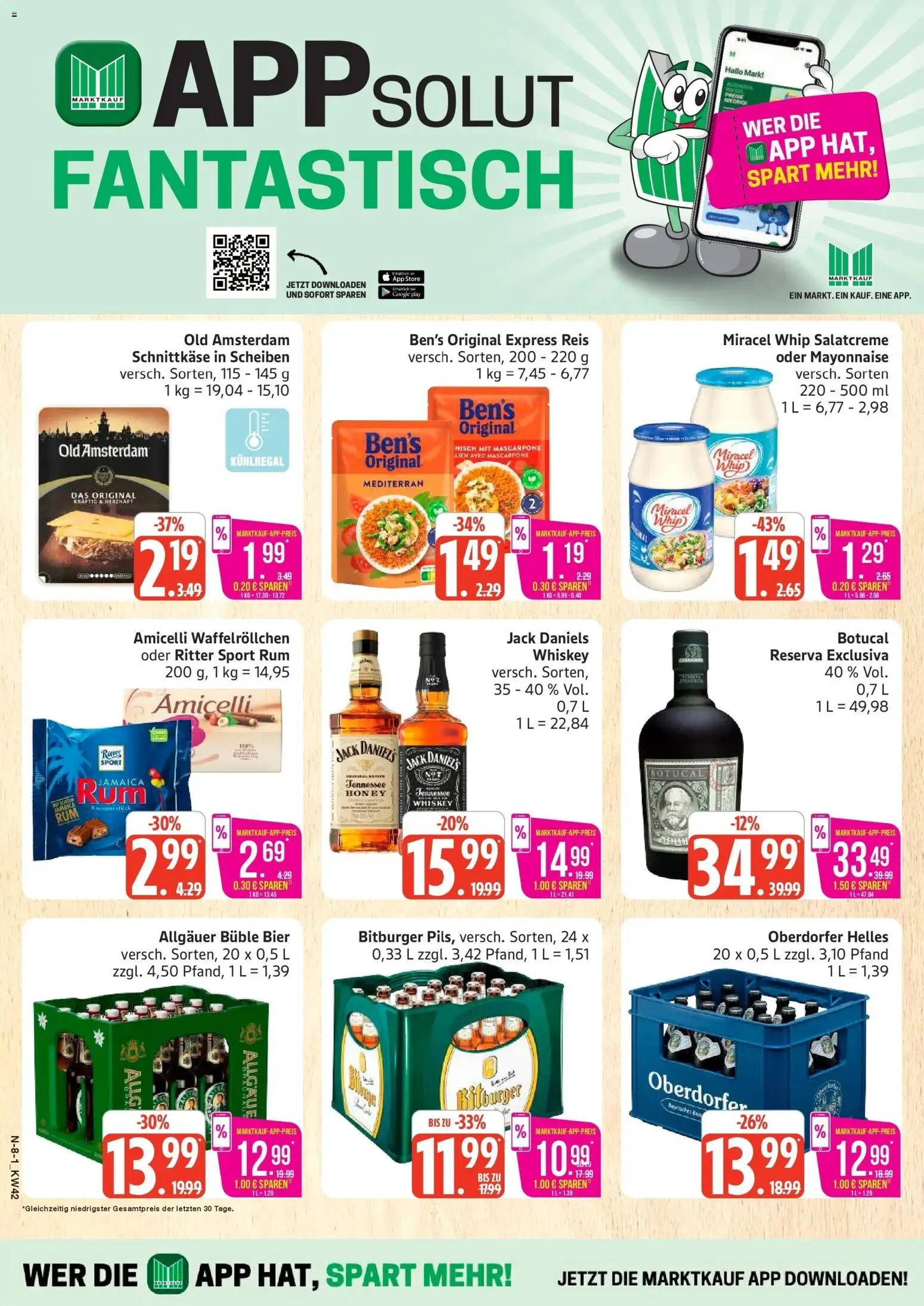 Marktkauf Prospekt Cuxhaven (ab 12.10.2026) » Angebote online | Seite: 8 | Produkte: Mascarpone, Miracel whip, Reis, Whiskey