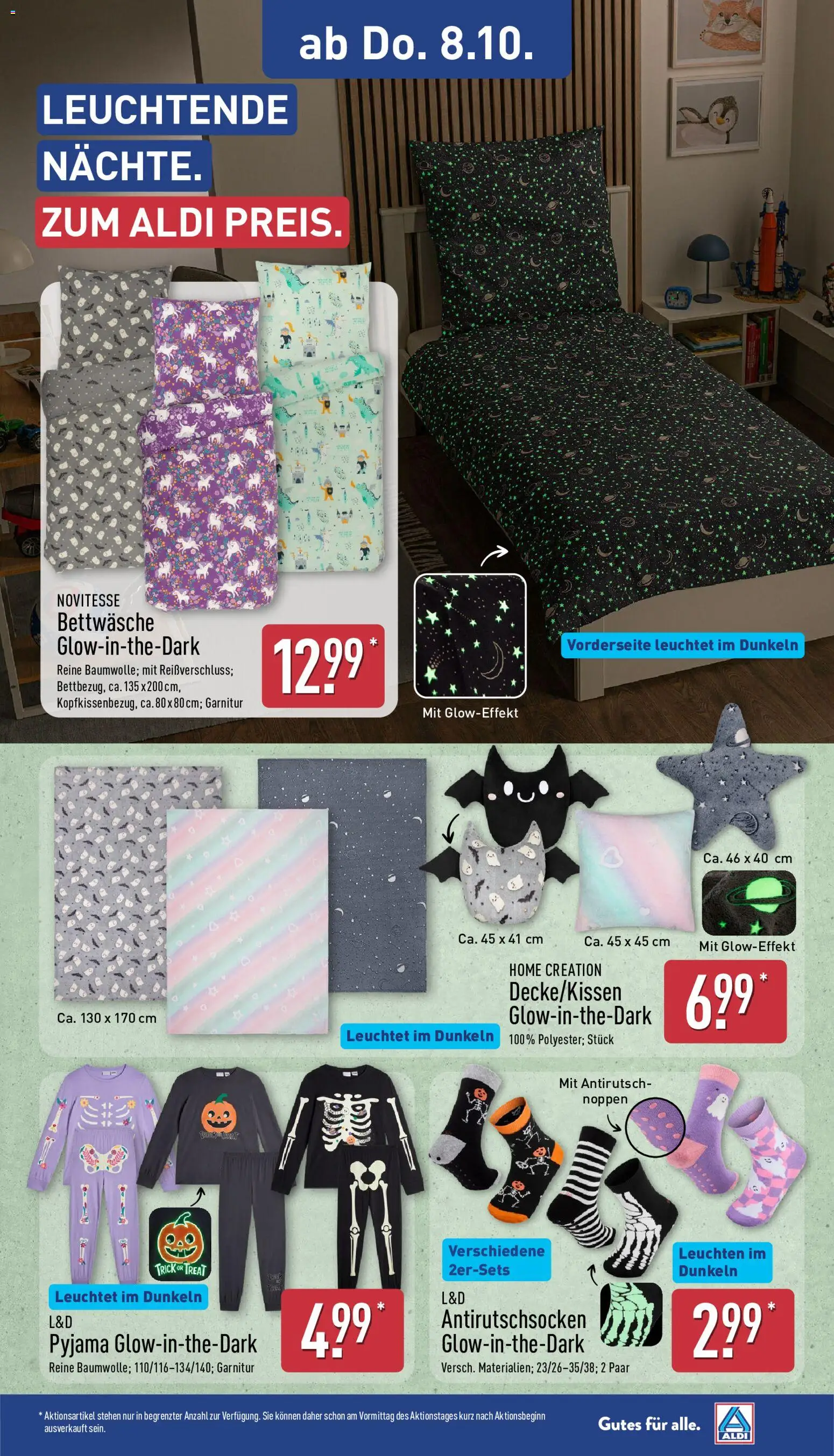 Aldi Prospekt – gültig ab 05.10.2026 | Seite: 27 | Produkte: Bettwäsche, Pyjama, Home creation