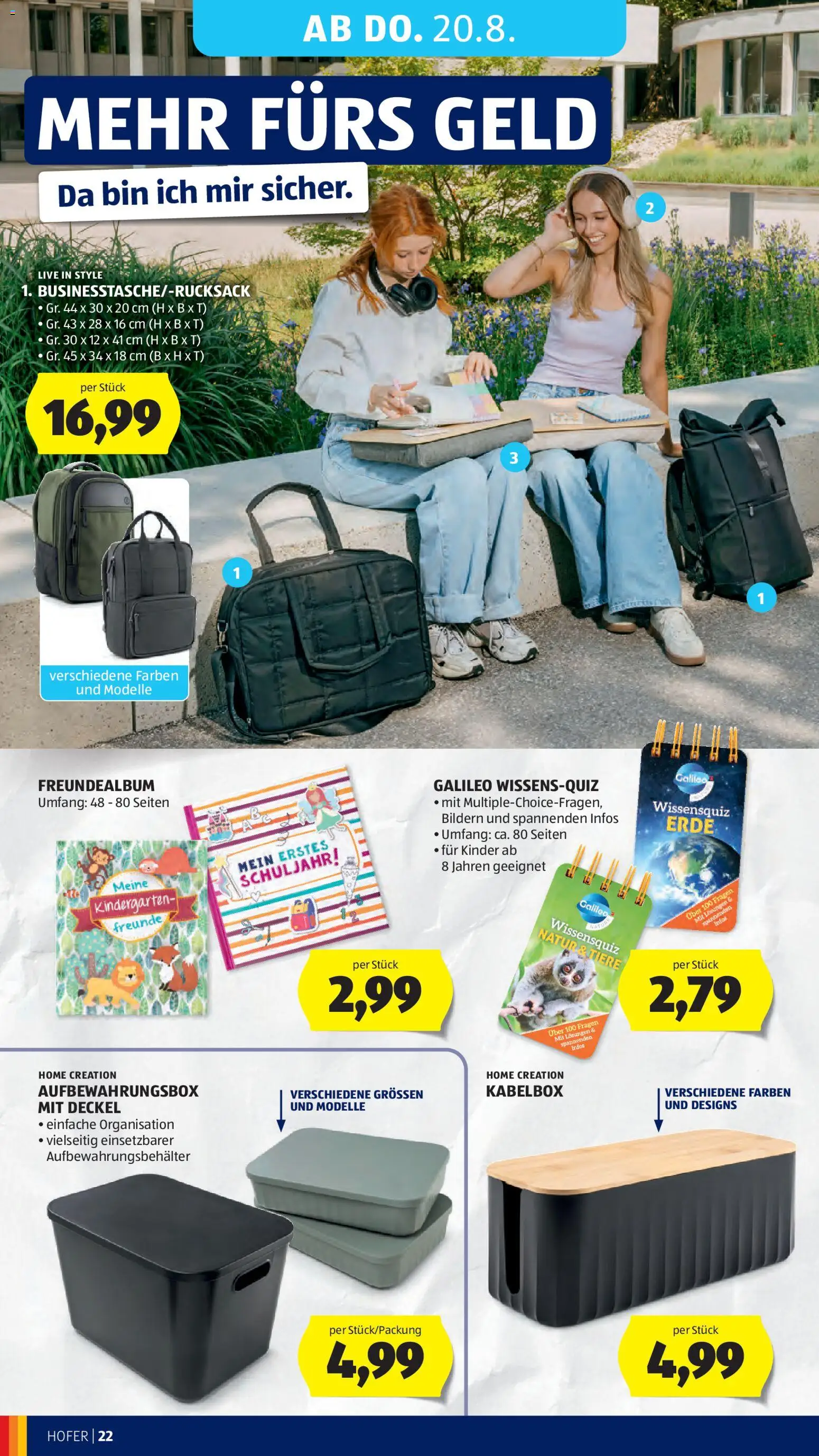 Hofer Flugblatt gültig ab 12.08.2026 | Seite: 36
