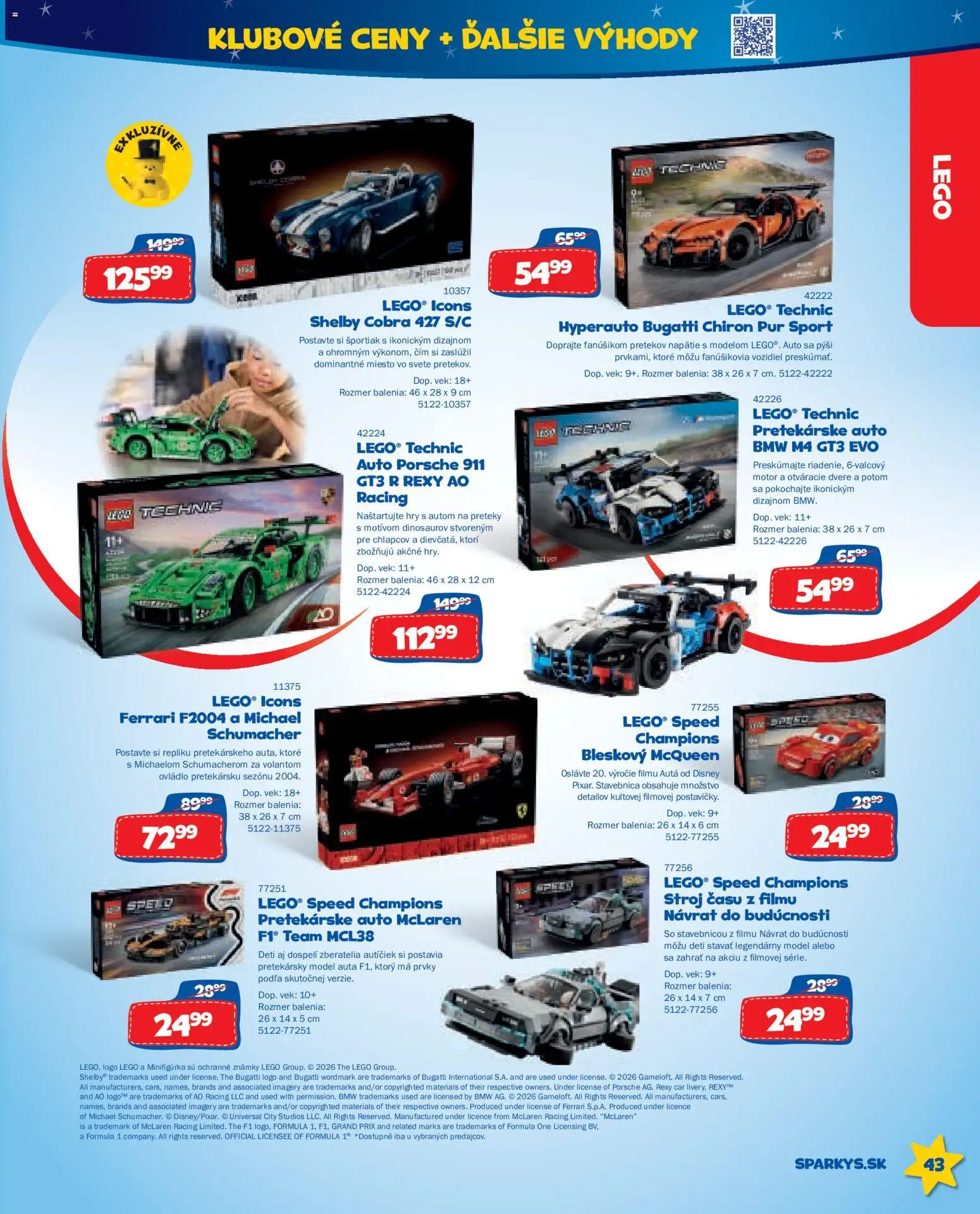 Nové ALLTOYS akcie – leták je platný od 01.05.2026 | Strana: 43 | Produkty: Dvere, LEGO