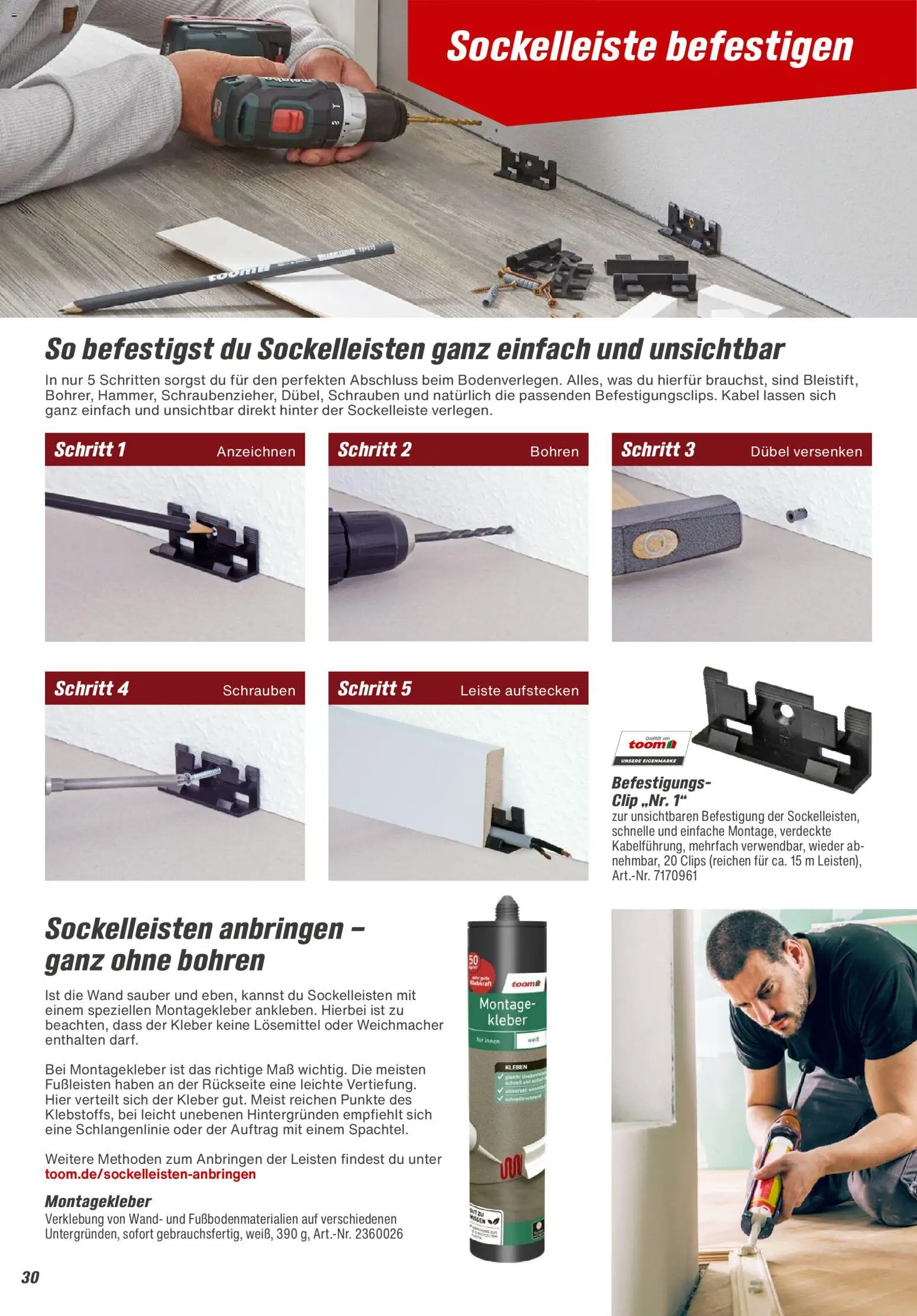 Toom Baumarkt Bodenbeläge & Zubehör – gültig ab 01.01.2026 | Seite: 30 | Produkte: Kabel