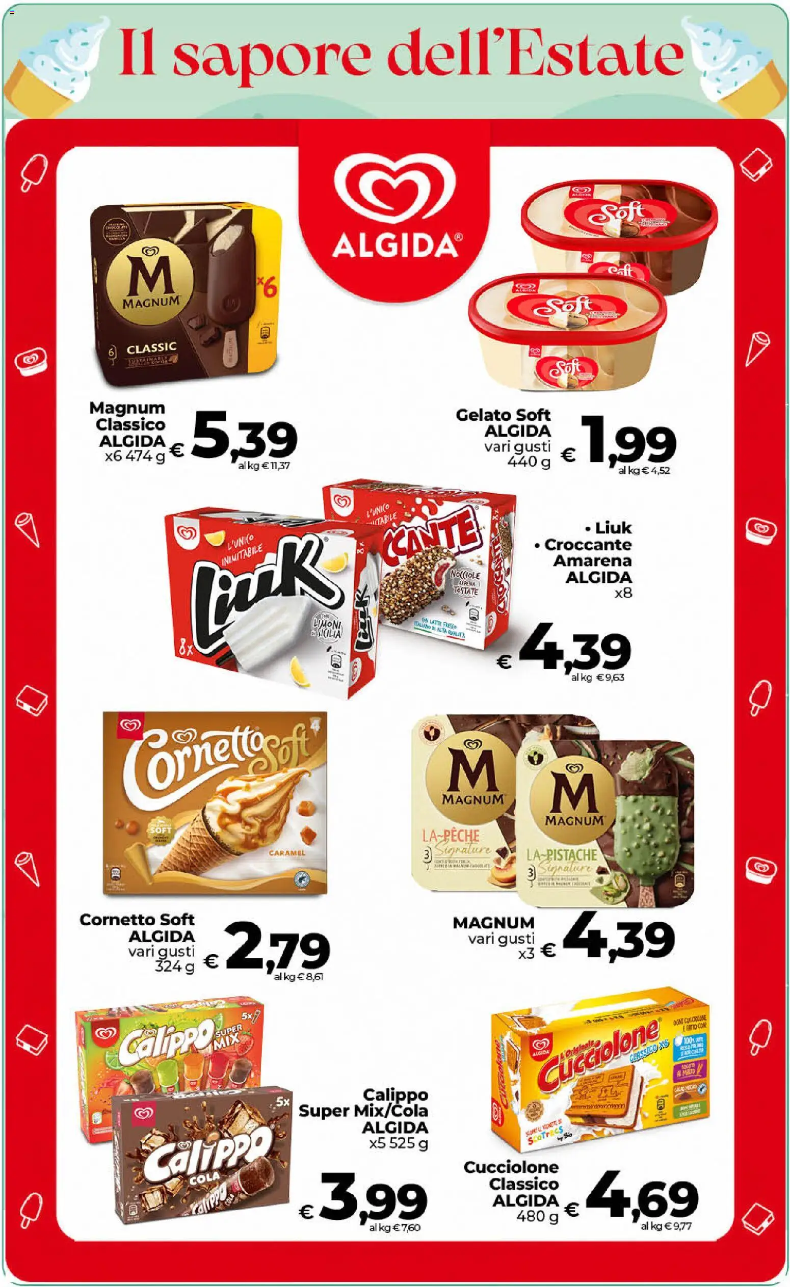 Volantino Ipercoop del 31/07/2026 | Pagina: 14 | Prodotti: Cornetto, Gelato, Latte, Nocciole
