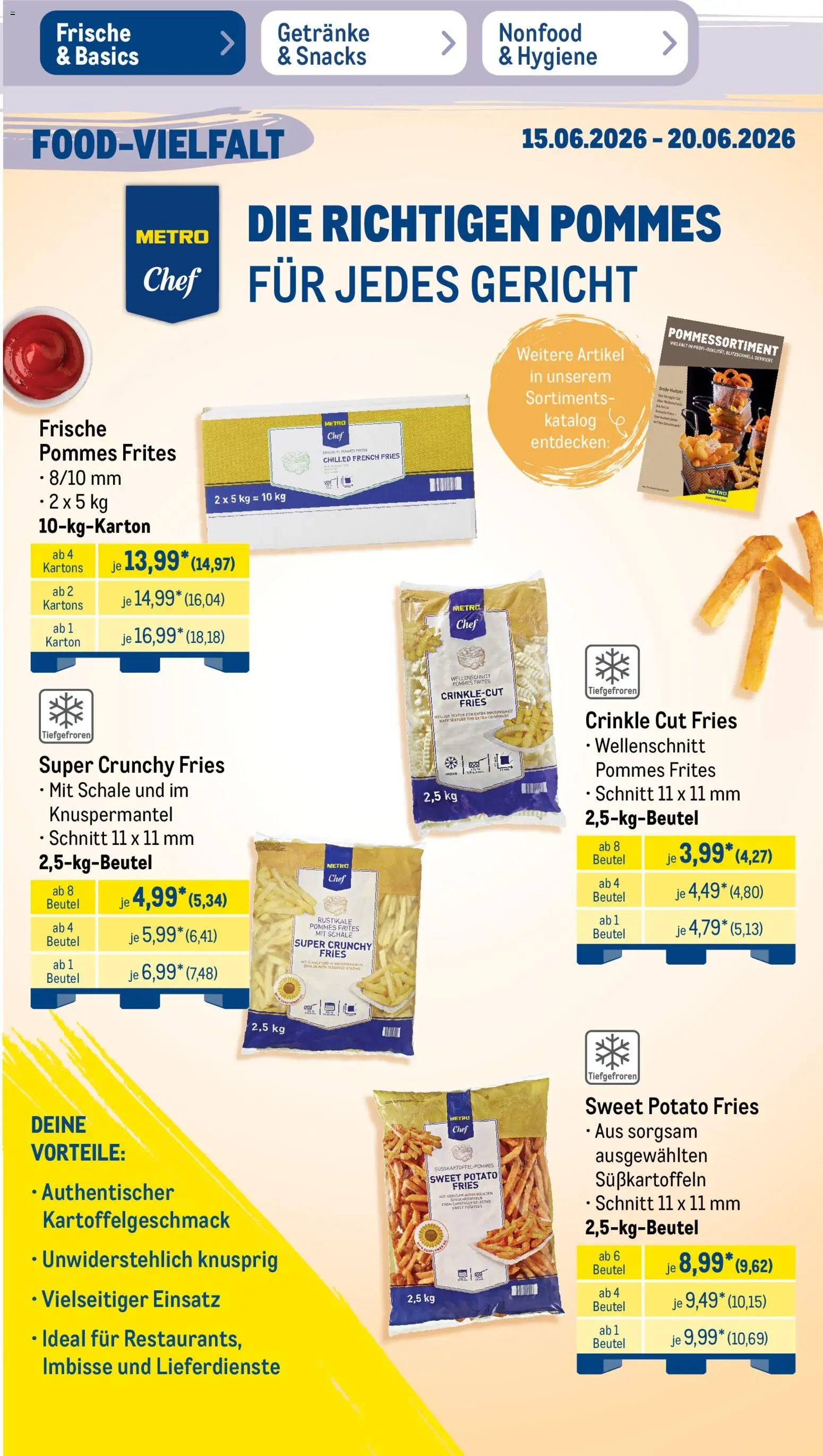 Metro Prospekt – gültig ab 15.06.2026 | Seite: 19 | Produkte: Pommes, Pommes frites