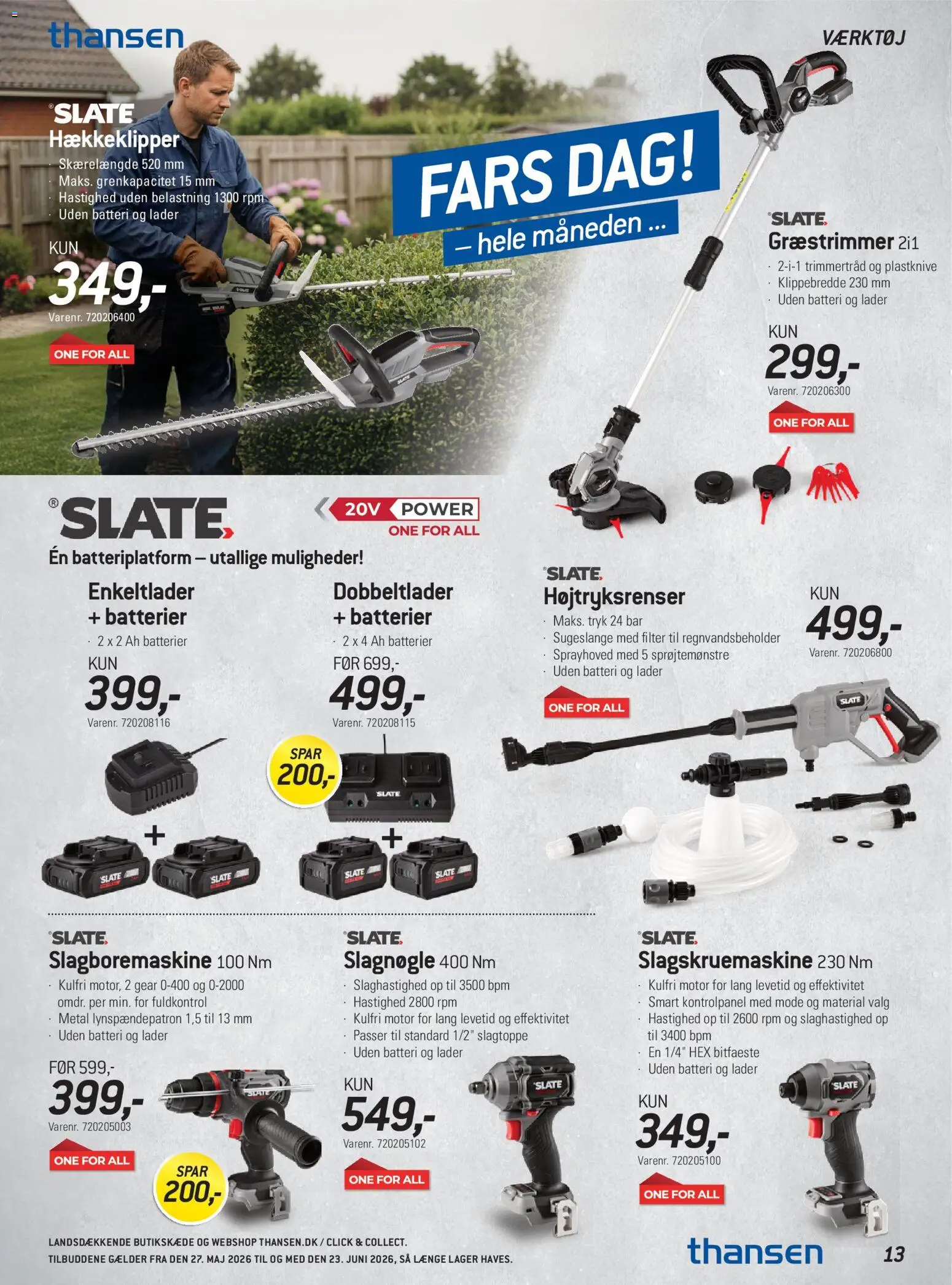 Thansen tilbudsavis – gyldig fra 27.05.2026 | Side: 13 | Produkter: Batterier, Batteri
