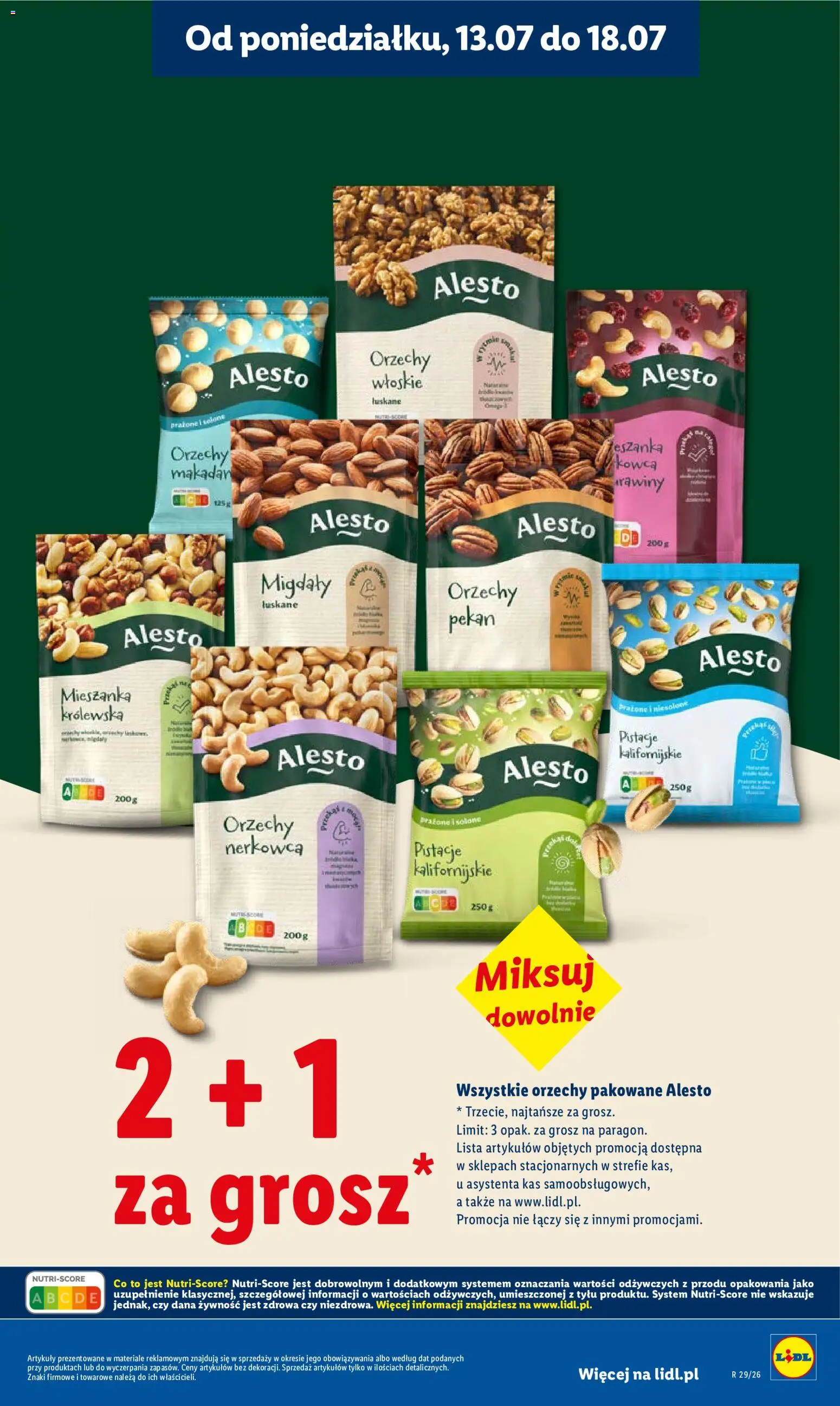 Lidl gazetka od 13.07.2026 | Strona: 15 | Produkty: Orzechy włoskie, Orzechy