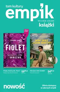 Pogląd oferty "Empik promocje - Tom kultury Książki" - ważna od 03.06.2026