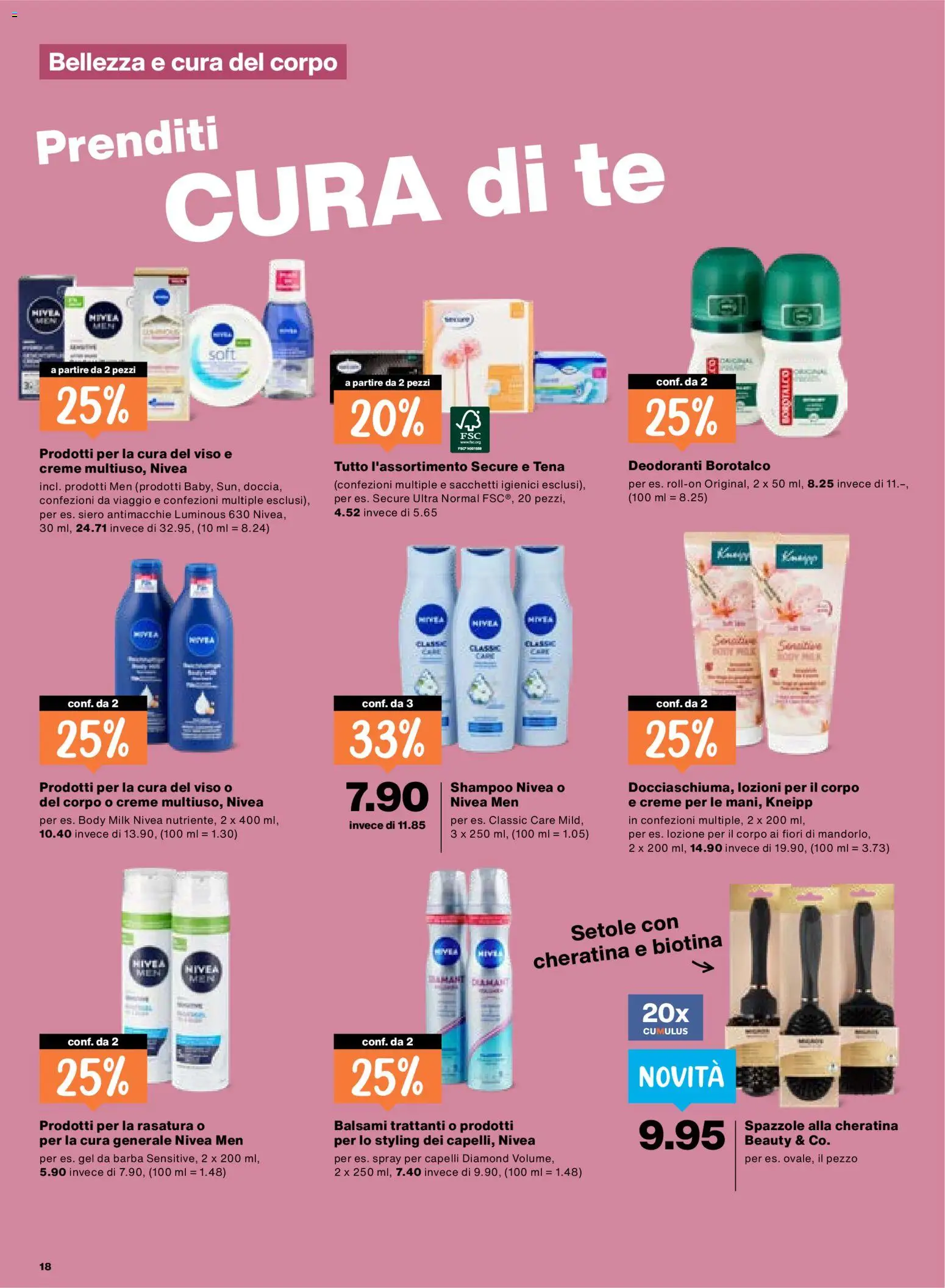 Migros aktionen IT – gültig ab 22.10.2026 | Seite: 18 | Produkte: Shampoo, Body Milk, Creme