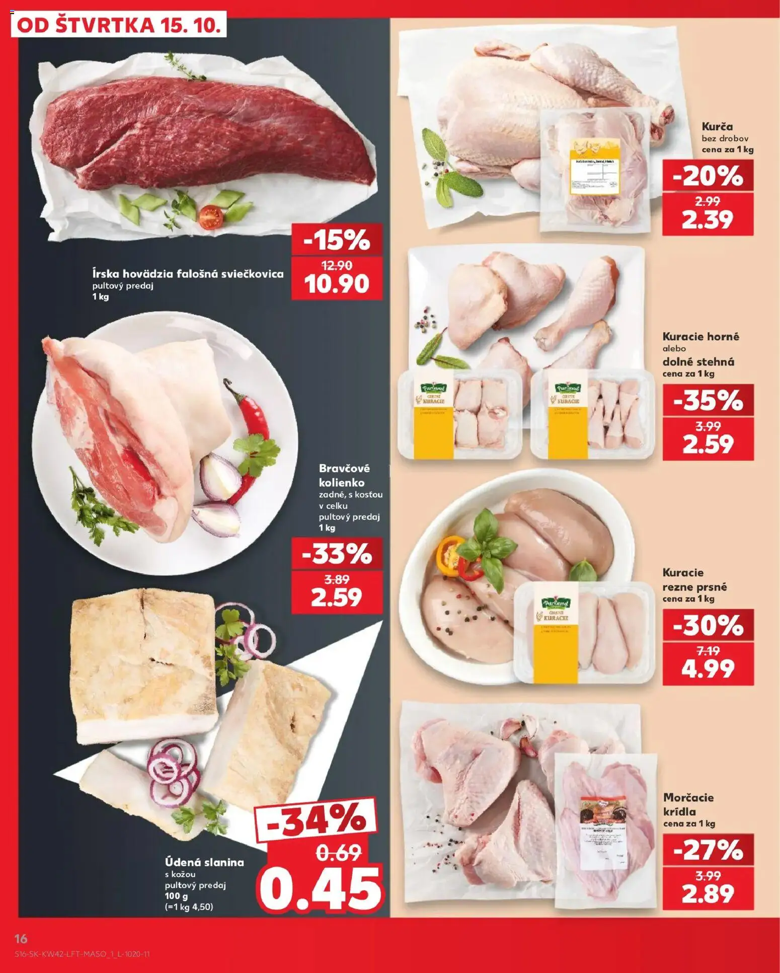 Kaufland SK akciós ujság - amely érvényes a következő dátumtól: 2026.10.15. | Oldal: 16