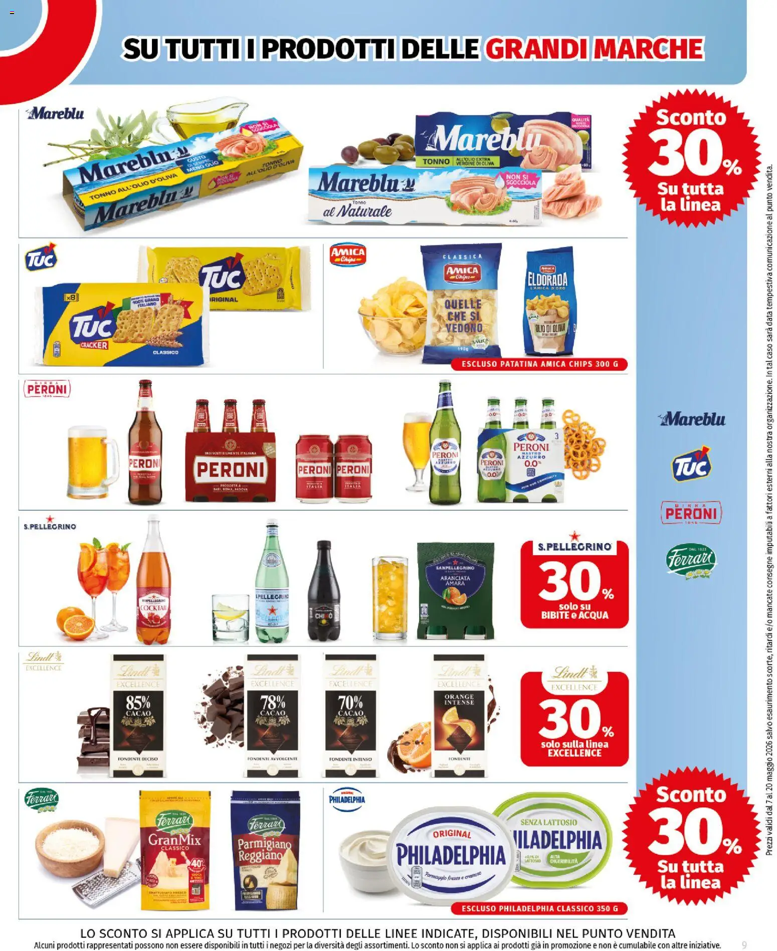 Volantino COOP del 07.05.2026 | Pagina: 9 | Prodotti: Acqua, Formaggio, Olio, Cacao