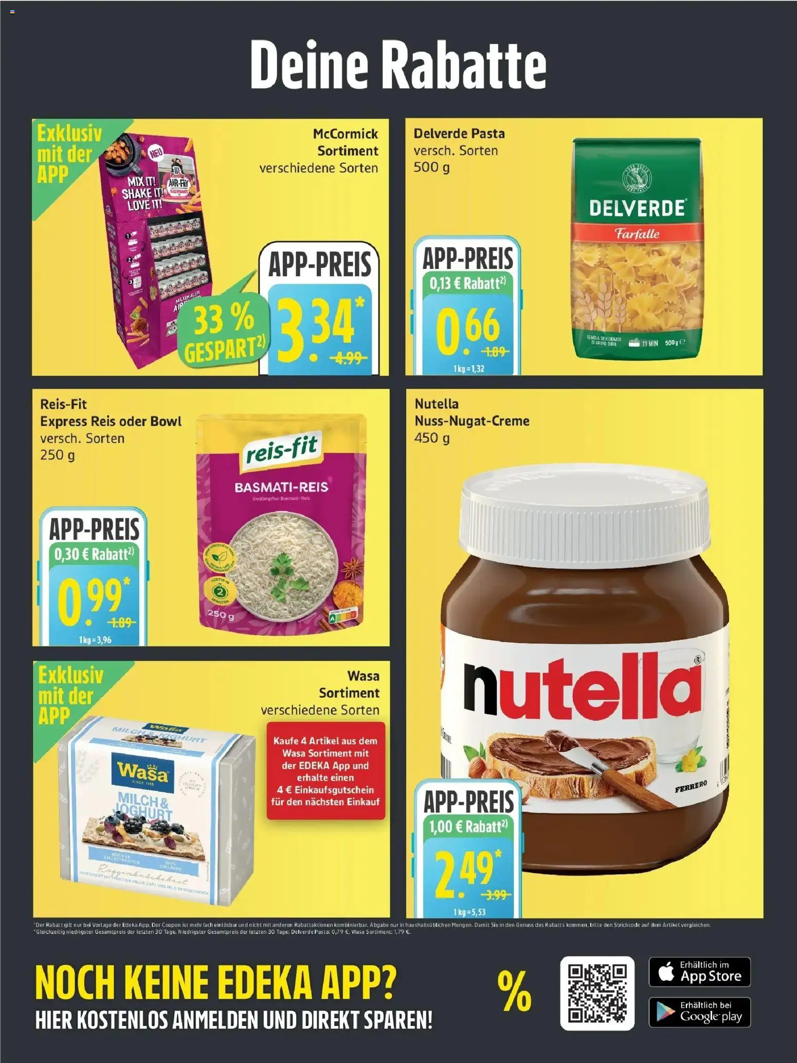 Edeka Prospekt Rostock (ab 14.09.2026) » Angebote Online | Seite: 3 | Produkte: Milch, Joghurt, Pasta, Reis