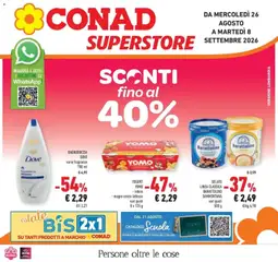 Anteprima del volantino Conad volantino Superstore Brescia valido a partire dal 26/08/2026