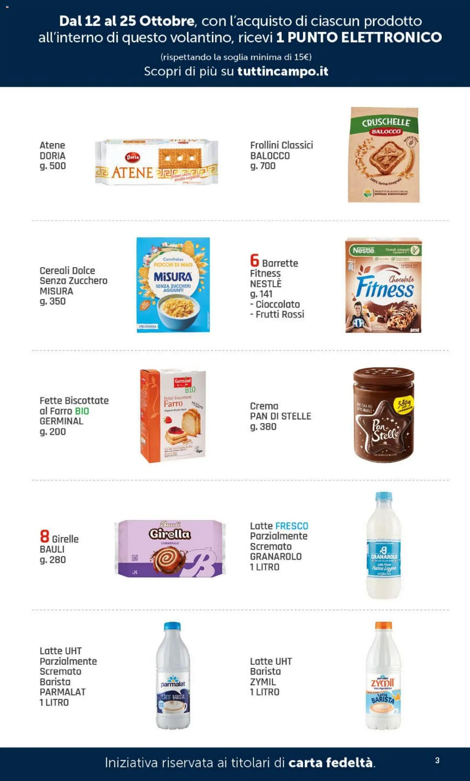 Volantino DOK del 12/10/2026 | Pagina: 3 | Prodotti: Crema, Farina, Farina integrale, Fiocchi di mais