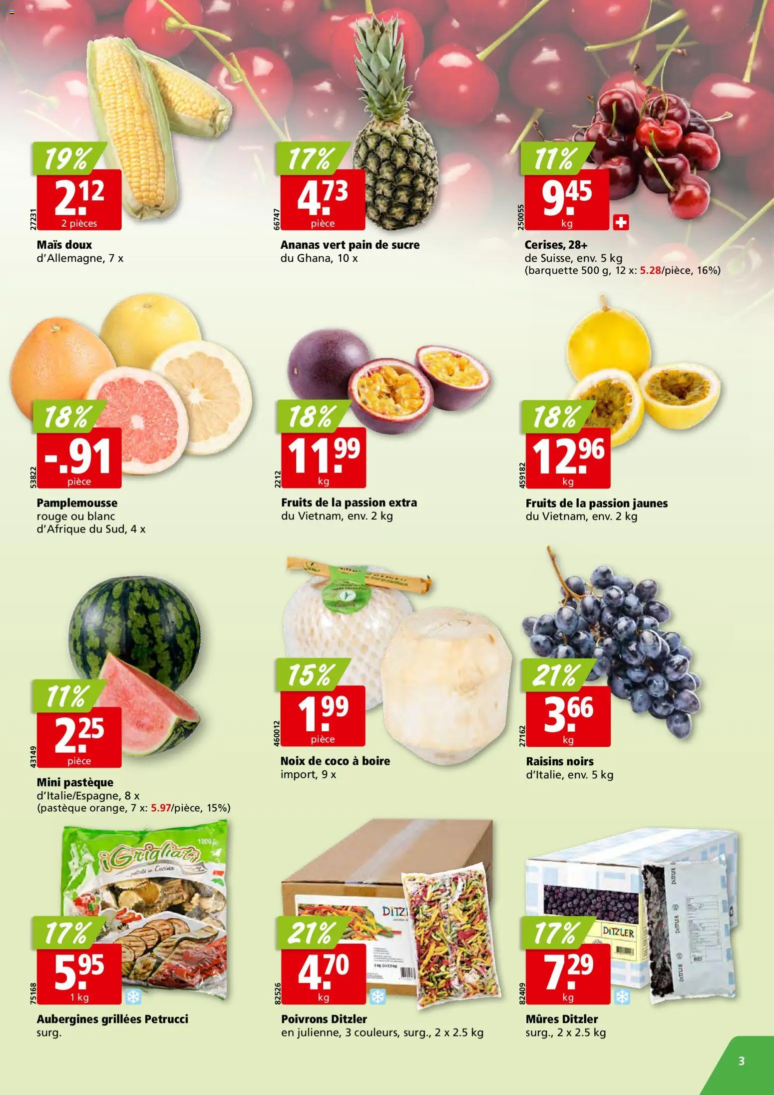 Aligro aktionen Chavannes, Matran, Genève, Sion – gültig ab 06.07.2026 | Seite: 3 | Produkte: Rouge, Ananas