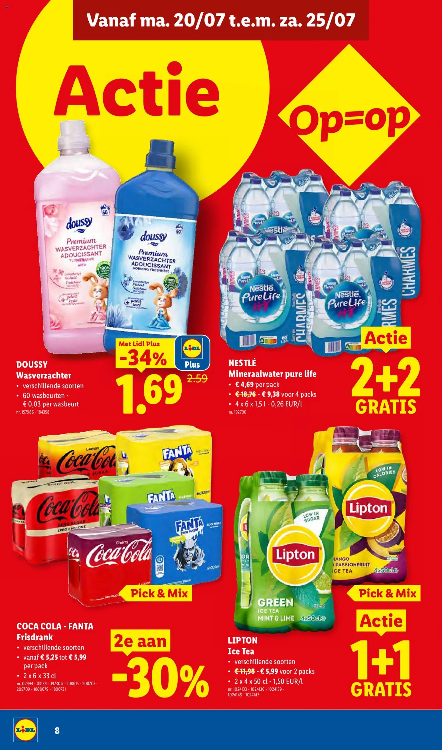 {H1} | Pagina: 8 | Producten: Fanta, Frisdrank, Water, Mineraalwater