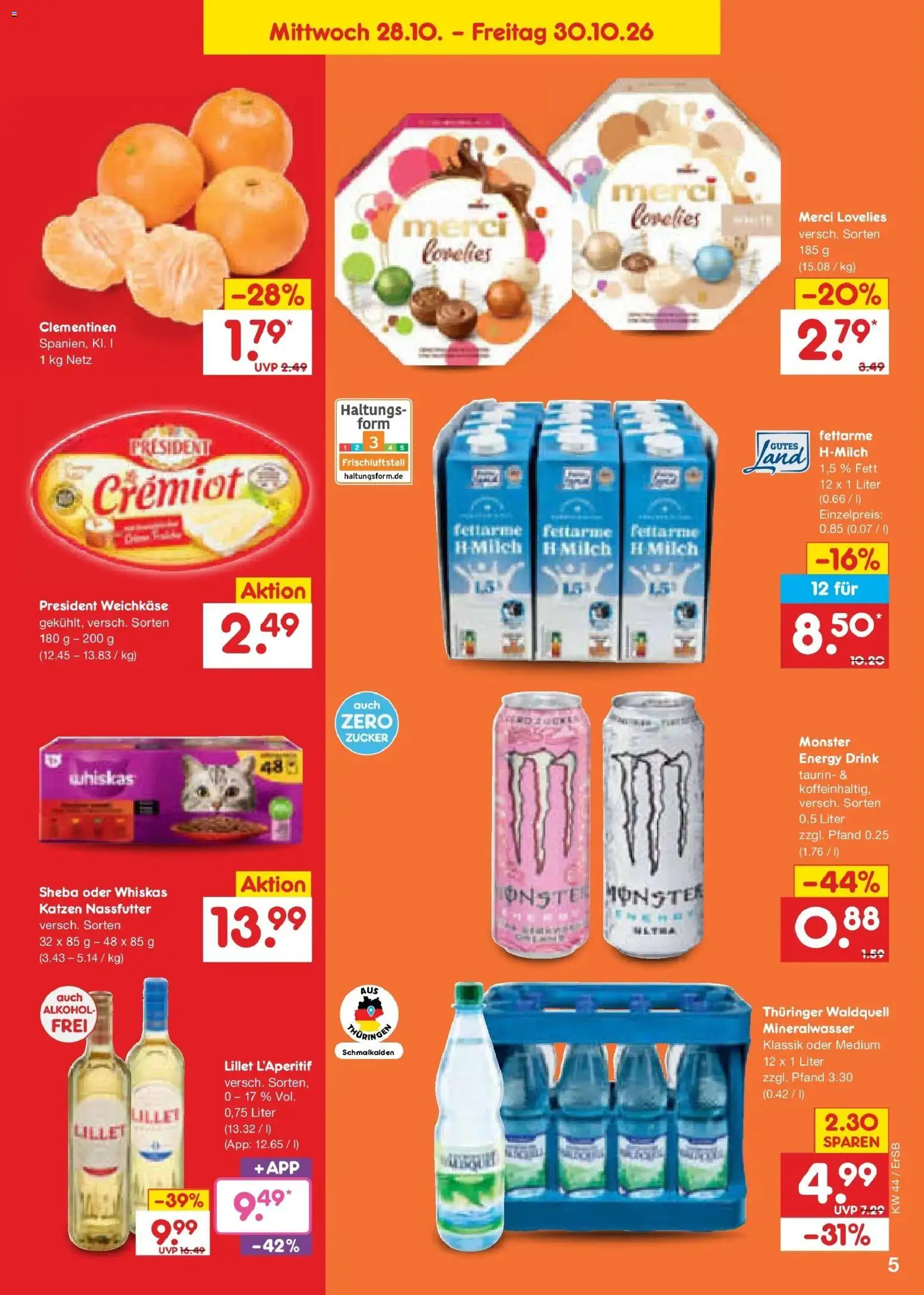 Netto Marken-Discount Prospekt Naumburg – gültig ab 26.10.2026 | Seite: 59 | Produkte: Merci, Sheba, Lillet, Monster