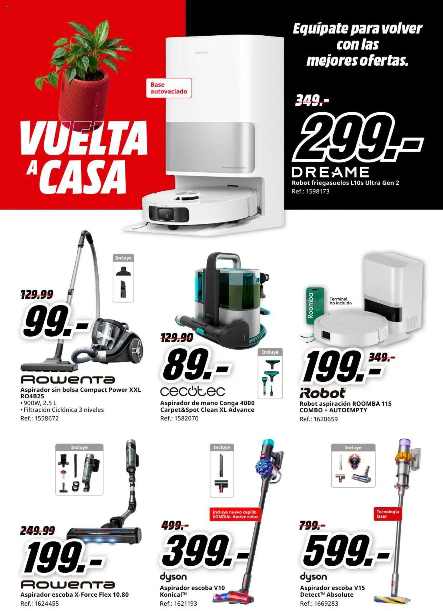 Media Markt Vuelta al Cole │ válido desde el 26/08/2026 | Página: 24 | Productos: Cepillo, Escoba, Bolsa, Robot