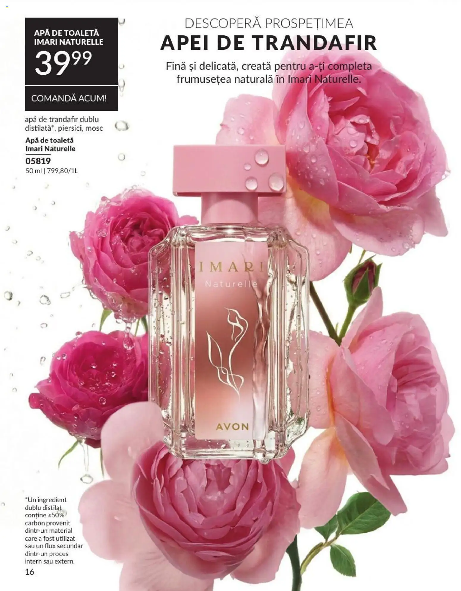 Noul catalog Avon – valabil de la 01.08.2026 | Pagină: 16 | Produse: Trandafir, Toaletă, Apă de toaletă, Apă