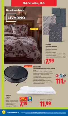 LIVARNO Posteljina od satena, Set od satenskog mikrovlakna. Dostupno u konfiguracijama s 1 jastučnicom (cca 60x80 cm) i 1 navlakom za pokrivač (cca 140x200 cm), ili s 2 jastučnice (cca 60x80 cm) i 1 navlakom za pokrivač (cca 200x200 cm). - Pregled kataloga iz trgovine Lidl, vrijedi od 08.06.2026 | Stranica: 50
