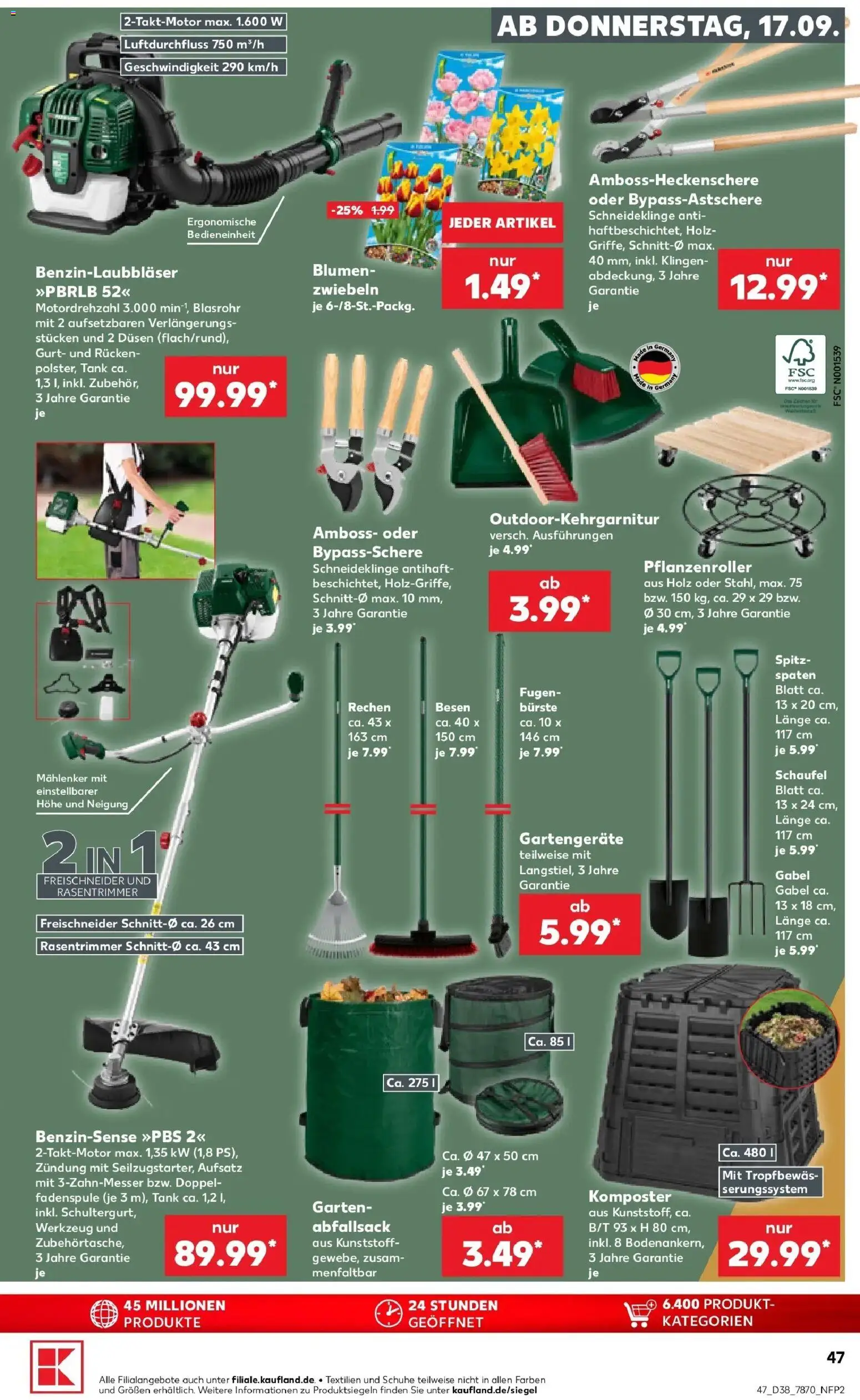 Prospekt Kaufland ab 14.09.2026 » Angebote Online zum Blättern | Seite: 59 | Produkte: Blumen, Bürste, Zwiebeln