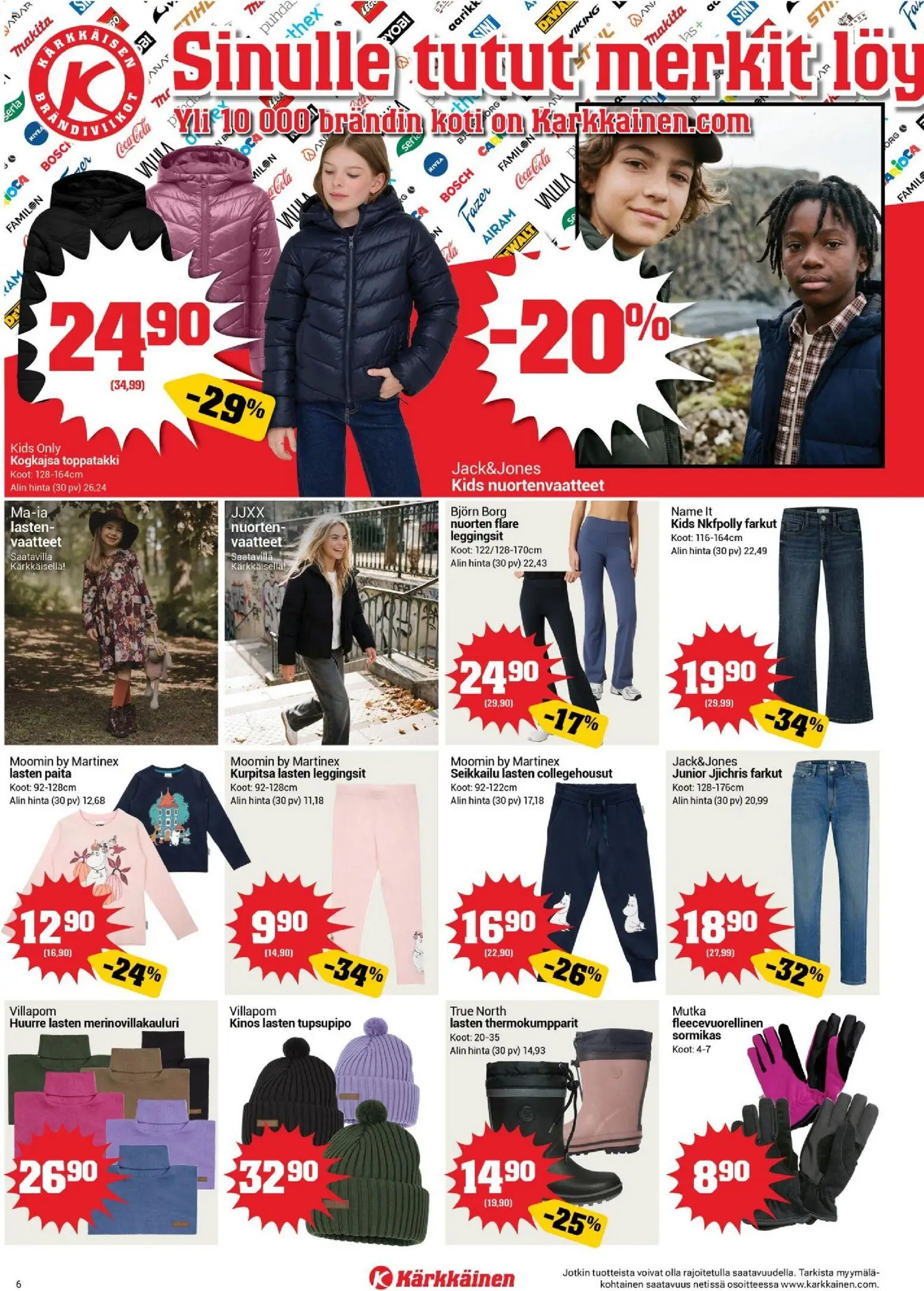 Kärkkäinen tarjoukset – voimassa 16/09/2026 alkaen | Sivu: 6 | Tuotteet: Vaatteet, Paita, Kurpitsa, Toppatakki