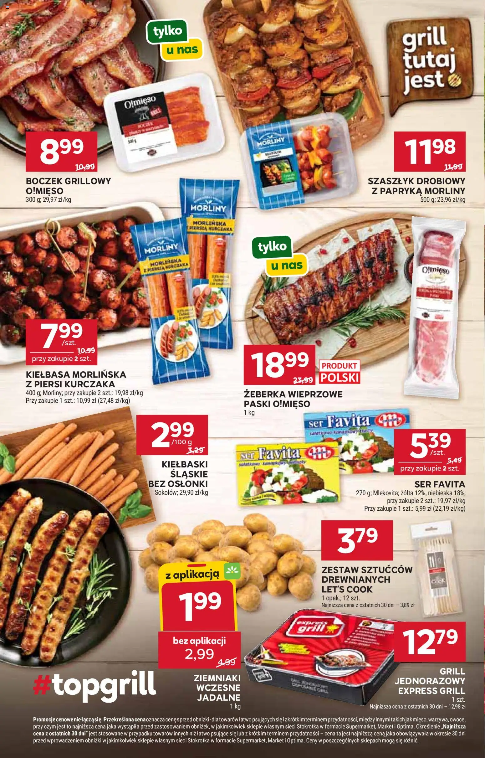 Stokrotka gazetka - Market od 11.06.2026 | Strona: 4 | Produkty: Kiełbasa, Ser favita, Papryka, Boczek