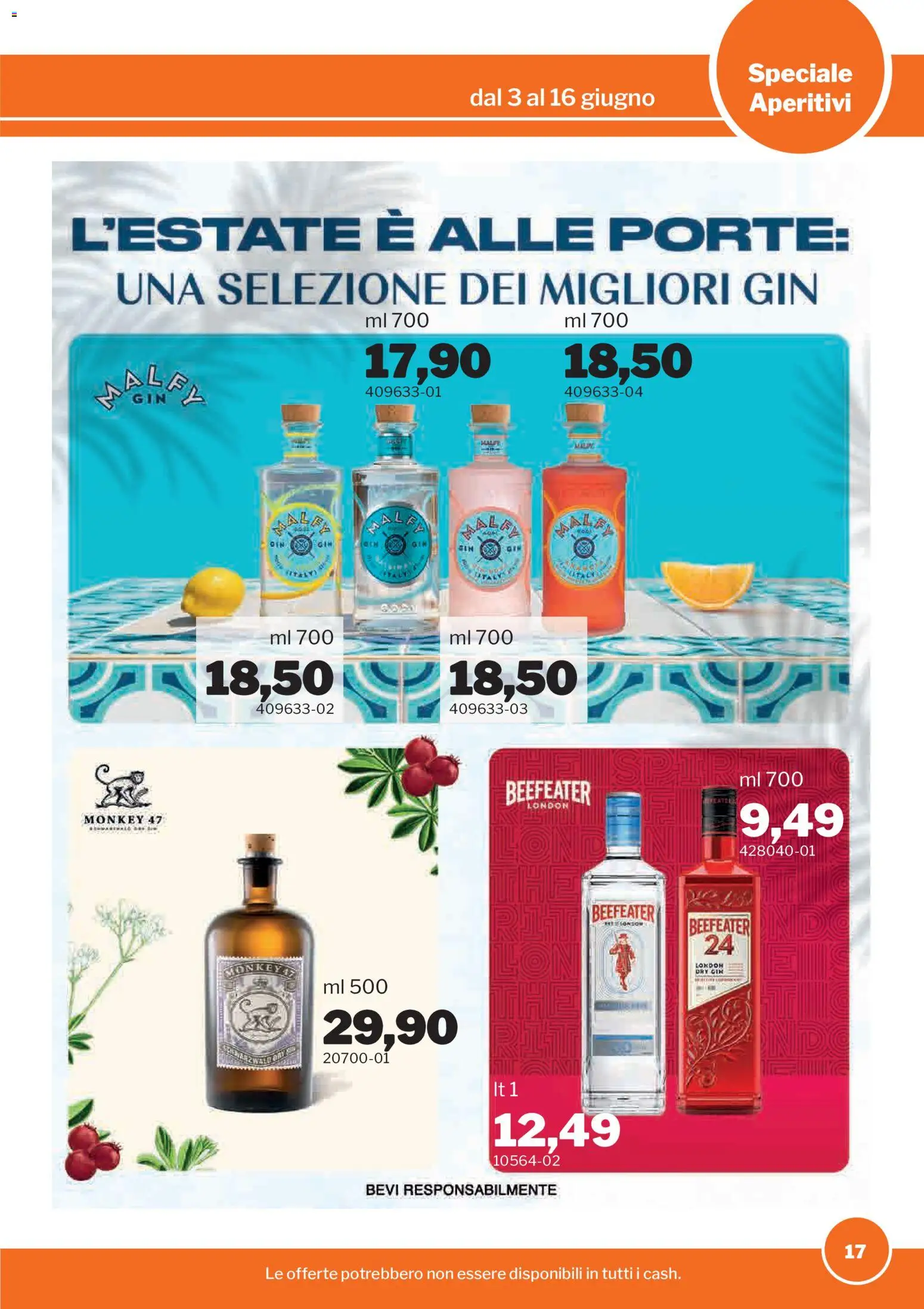 Volantino Sogegross del 03.06.2026 | Pagina: 17 | Prodotti: Gin