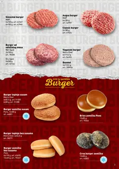 Metro katalog - Sve za savršen burger - pregled Metro kataloga - važi od 01.09.2026 | Strana: 3 | Proizvode: Burger, Burger zemičke, Susam, Brioš