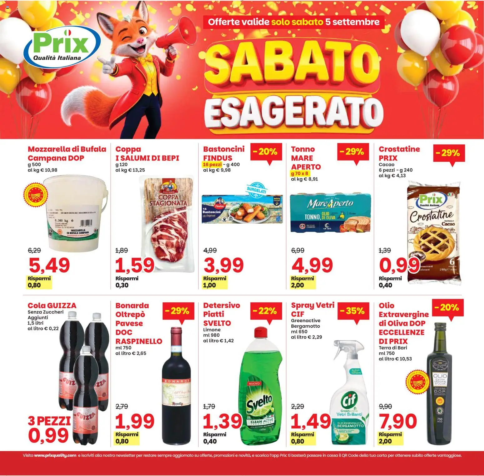 Volantino Prix del 01/09/2026 | Pagina: 23 | Prodotti: Piatti, Limone, Olio, Tonno