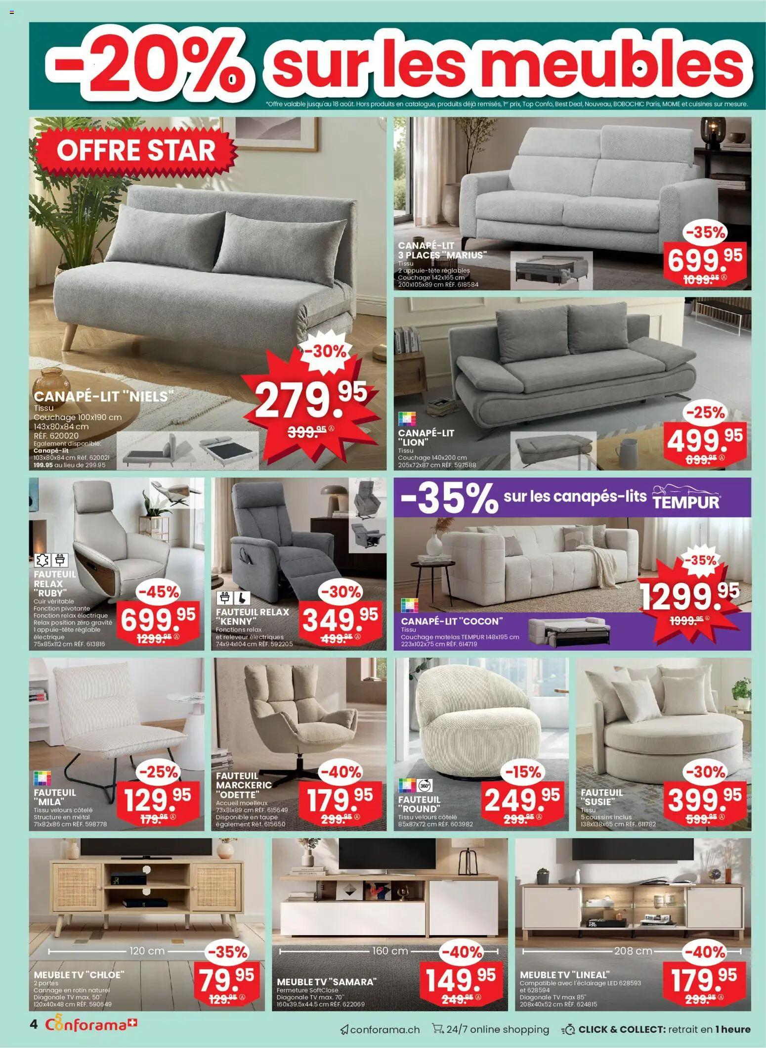 Conforama aktionen FR – gültig ab 05.08.2026 | Seite: 4