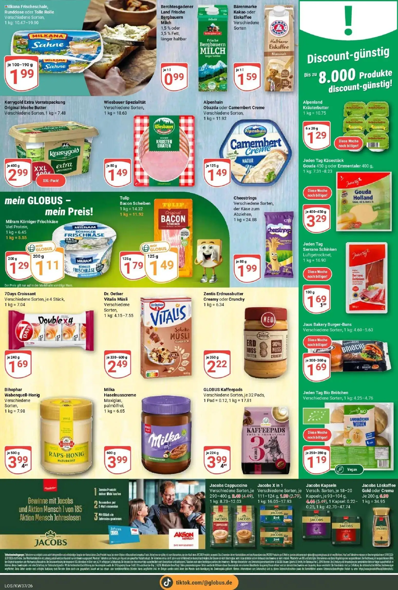 Globus Prospekt Losheim Am See – gültig ab 07.09.2026 | Seite: 18 | Produkte: Gouda, Croissant, Camembert, Serrano schinken