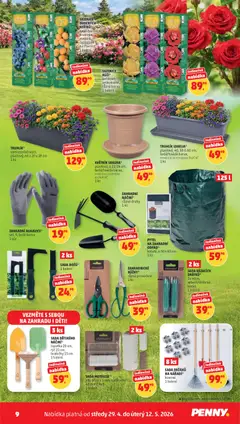 Náhled letáku Penny Market katalog od 29.04.2026 | Strana: 9 | Produkty: Truhlík, Lopatka, Rýč, Barvy