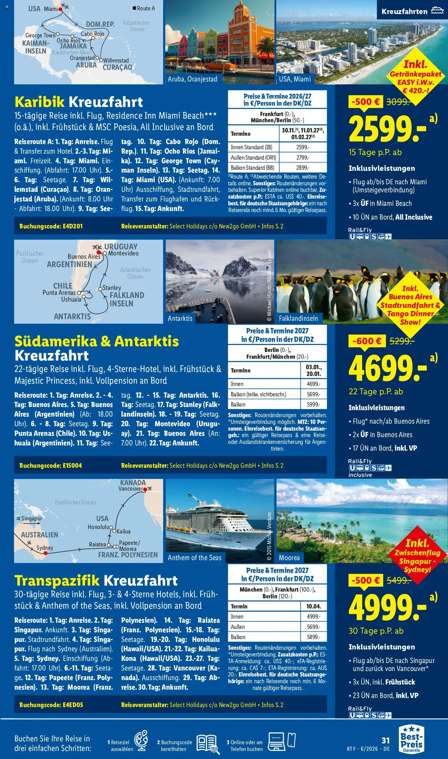 Lidl Reisen Reise-Highlights – gültig ab 13.06.2026 | Seite: 31 | Produkte: Telefon, Uhr