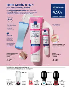 Vista previa Catálogo AVON campaña 6 válido desde el 01.06.2026 | Página: 163 | Productos: Crema depilatoria, Aceite, Aceite de jojoba, Body