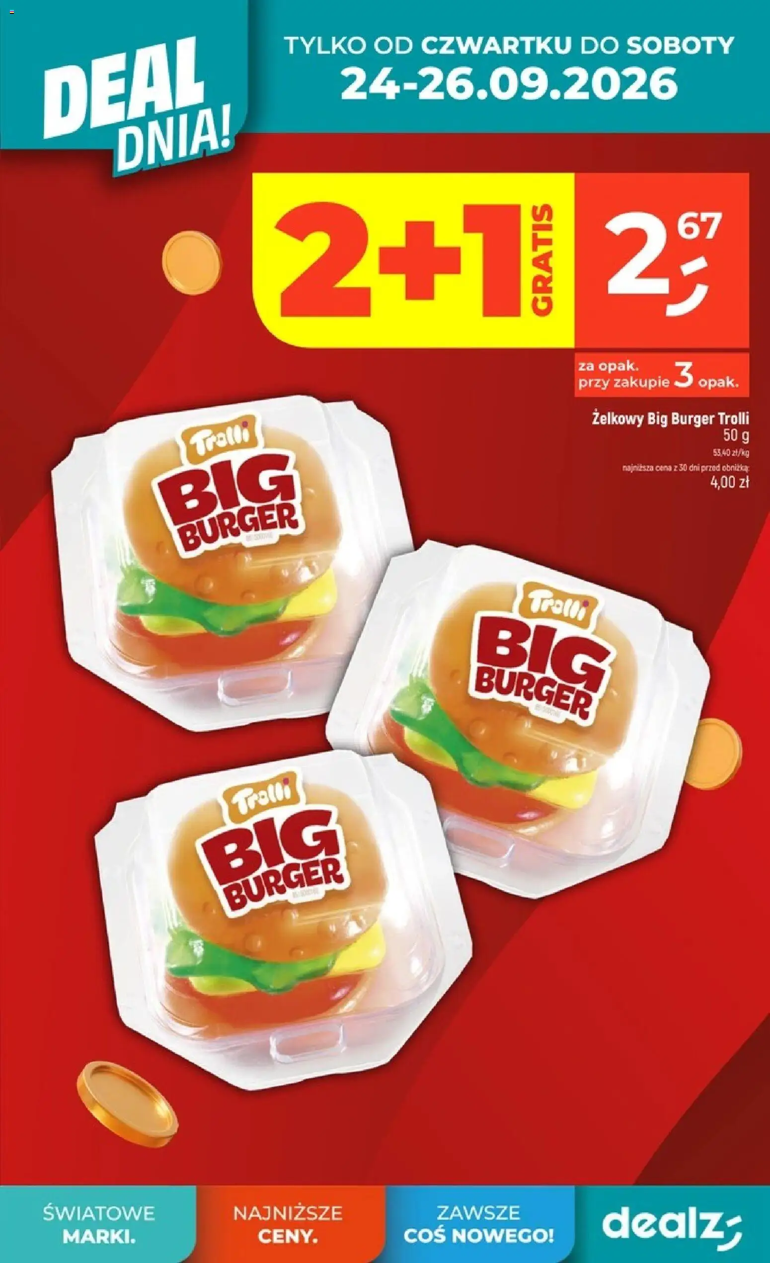 Dealz gazetka - Deal dnia od 24.09.2026 | Strona: 7 | Produkty: Burger